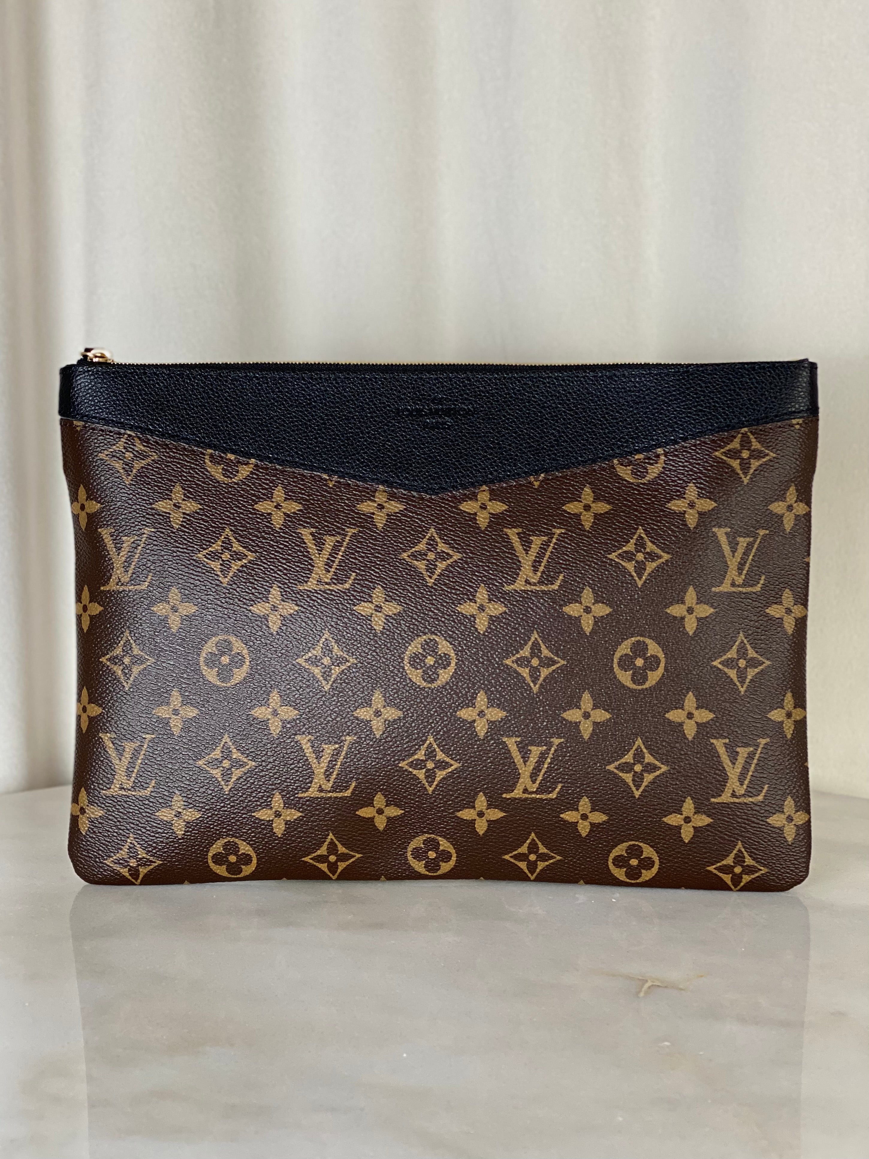 Louis Vuitton Monogram Black Daily Pouch-Pouch-Louis Vuitton-The Closet Egypt