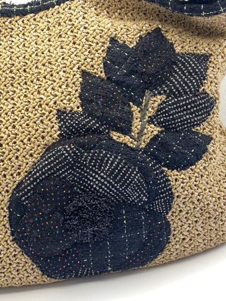 Chanel Bicolor Coco Country Seagrass Camellia Large Bag-handbag-Chanel-The Closet Egypt