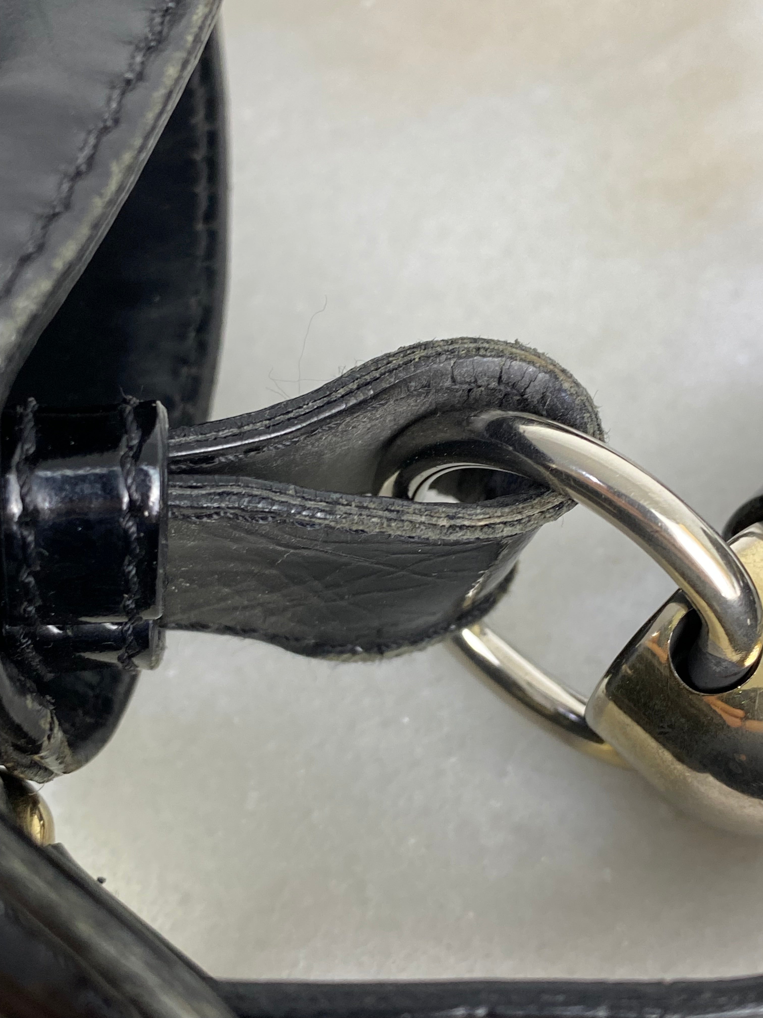 Burberry Black Nylon Vernis Bromley Ad Hobo Bag