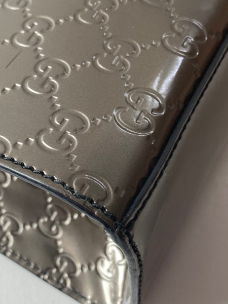 Gucci Silver GG Emily Vernise Large Bag-handbag-Gucci-The Closet Egypt