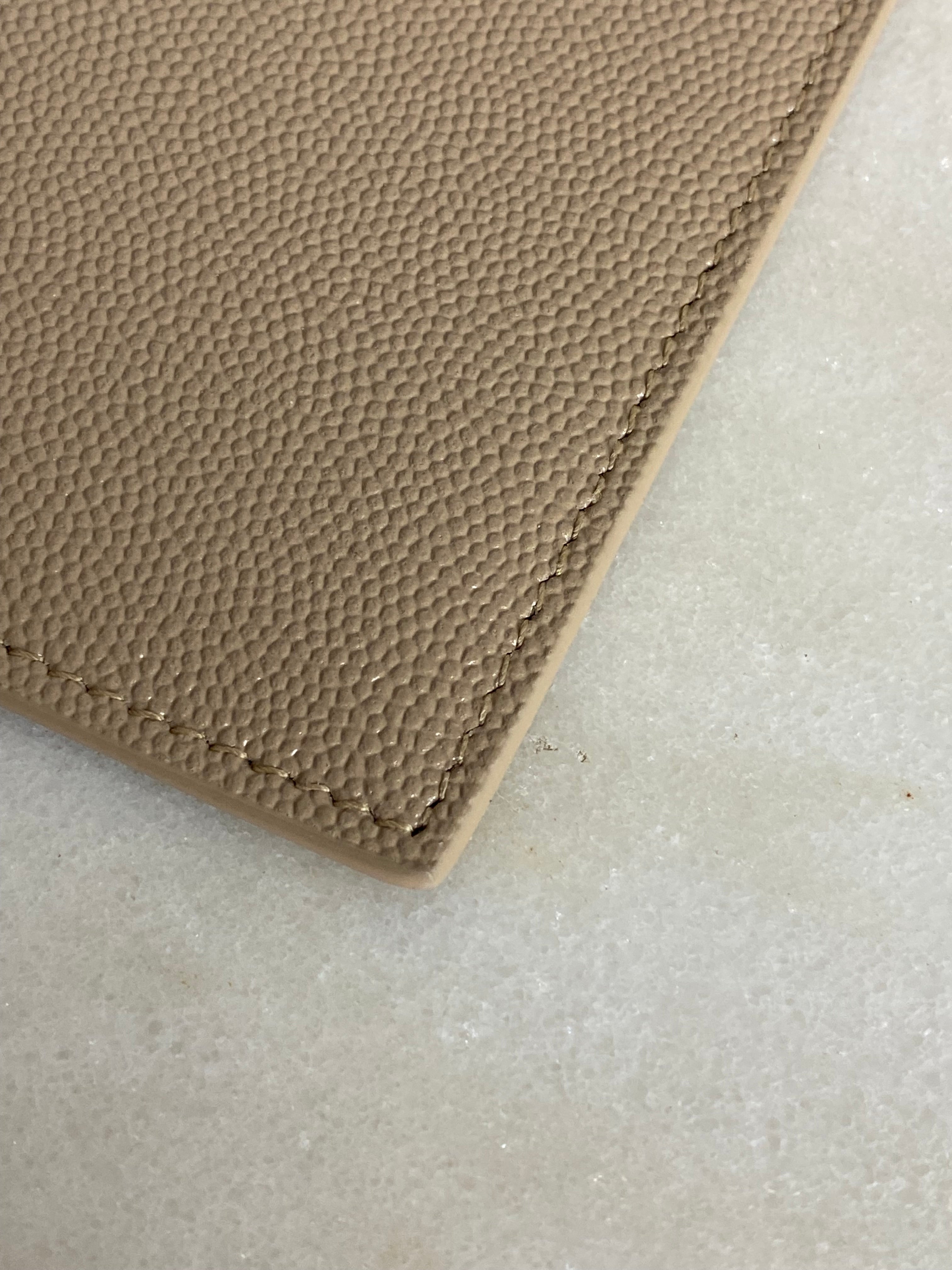 YSL Beige Uptown Clutch-Clutch-YSL-The Closet Egypt