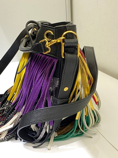 YSL Black Multicolor Emmanuelle Bucket Bag-handbag-YSL-The Closet Egypt