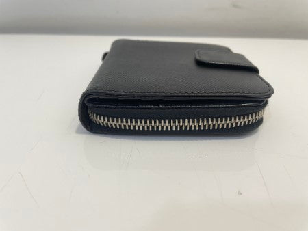 Prada Black Compact Wallet-wallet-Prada-The Closet Egypt