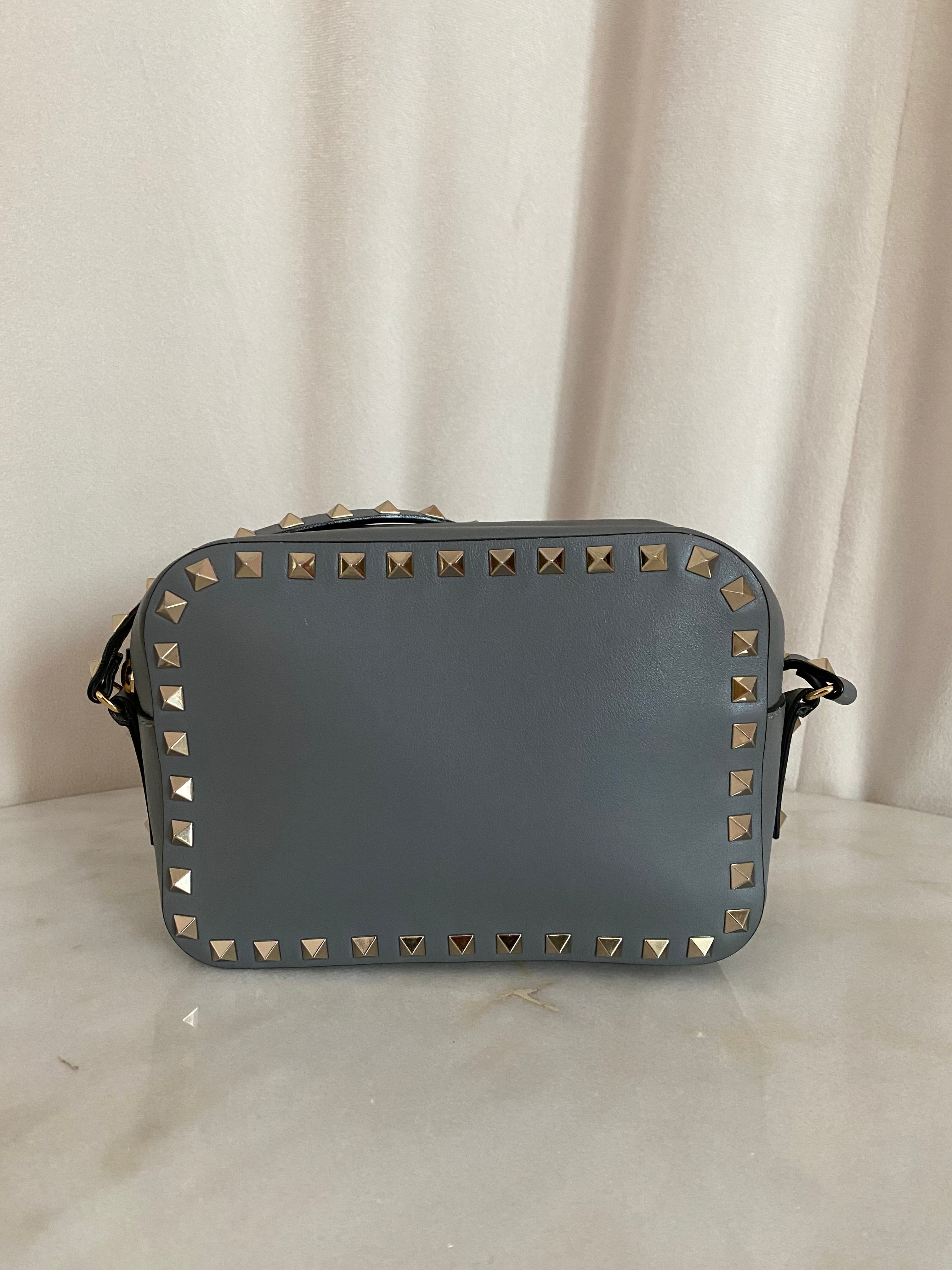 Valentino Gray Rockstud Crossbody Bag-handbag-Valentino-The Closet Egypt