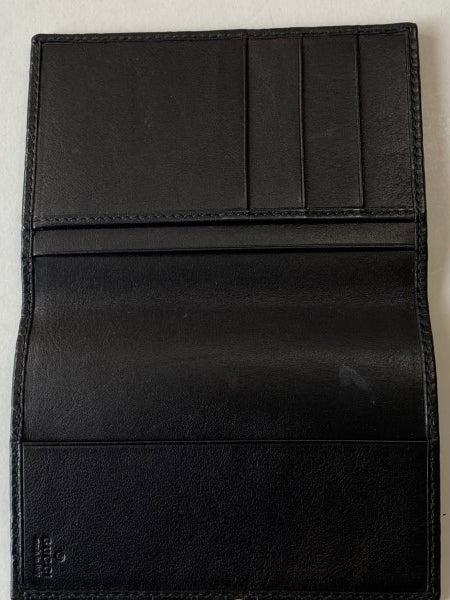 Gucci Black GG Print Passport Cover