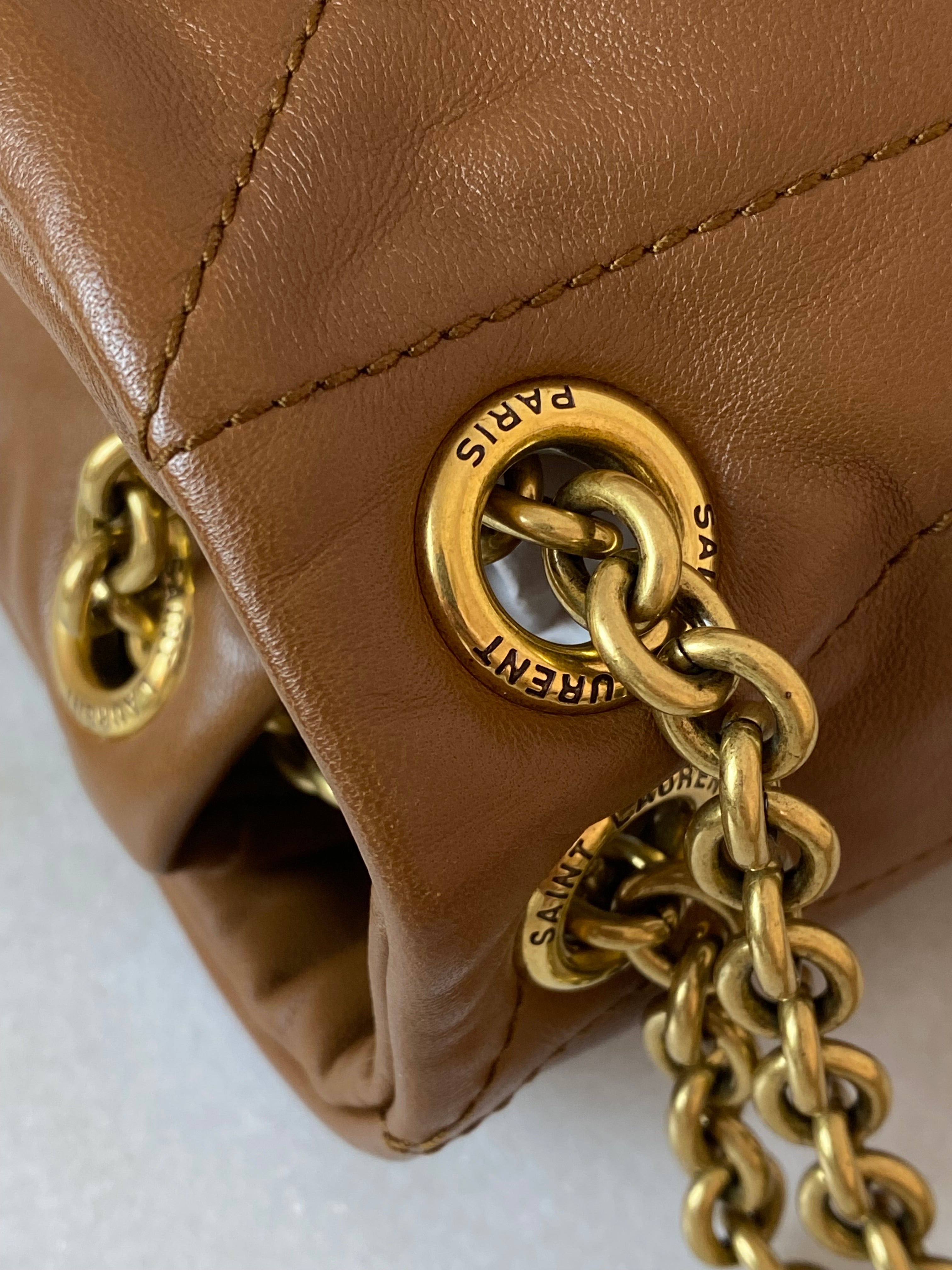 YSL Camel Mini Jamie Flap Shoulder Bag-handbag-YSL-The Closet Egypt