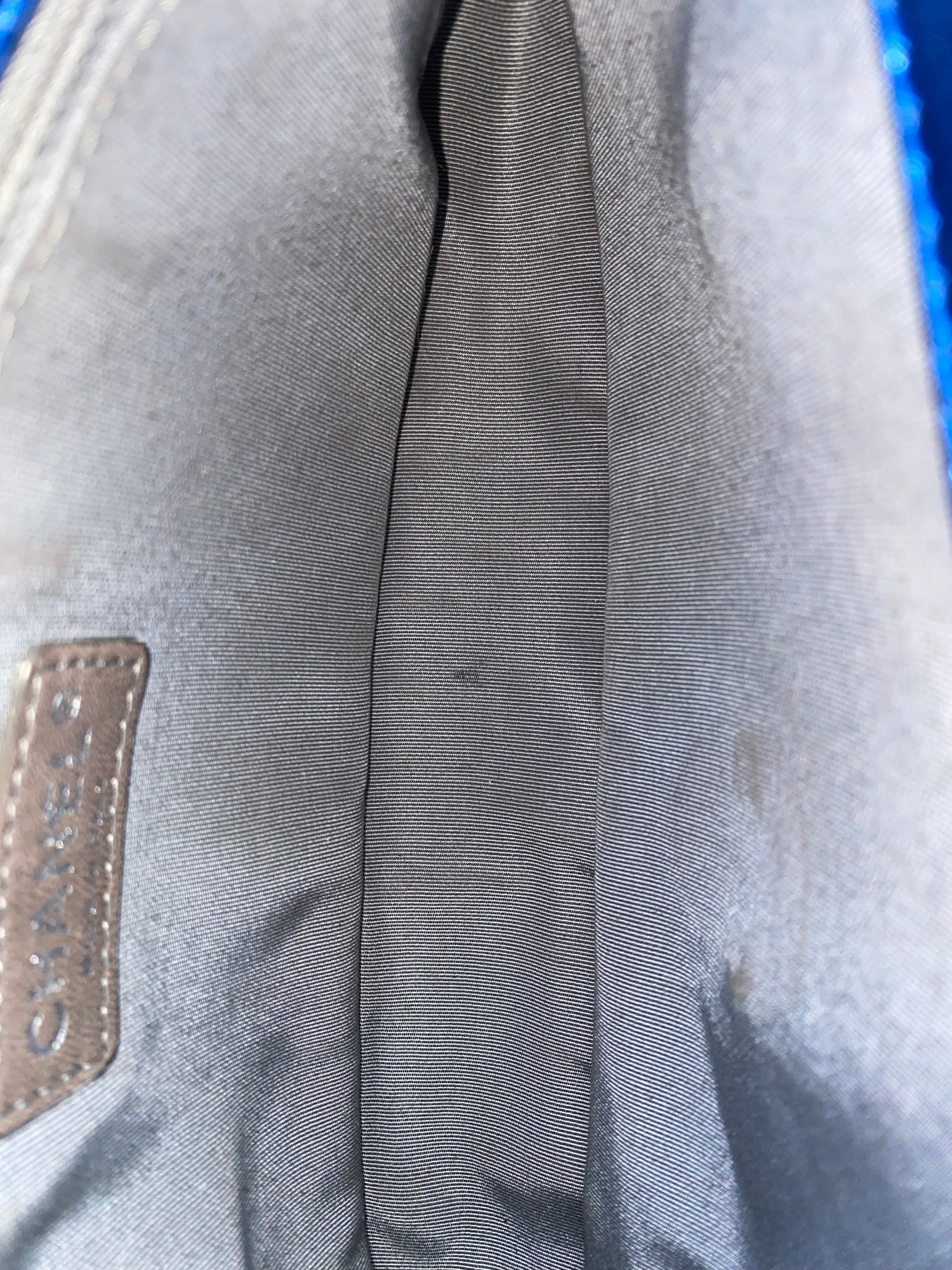 Chanel Metallic Blue CC Modern Chain Flap Shoulder Bag-handbag-Chanel-The Closet Egypt