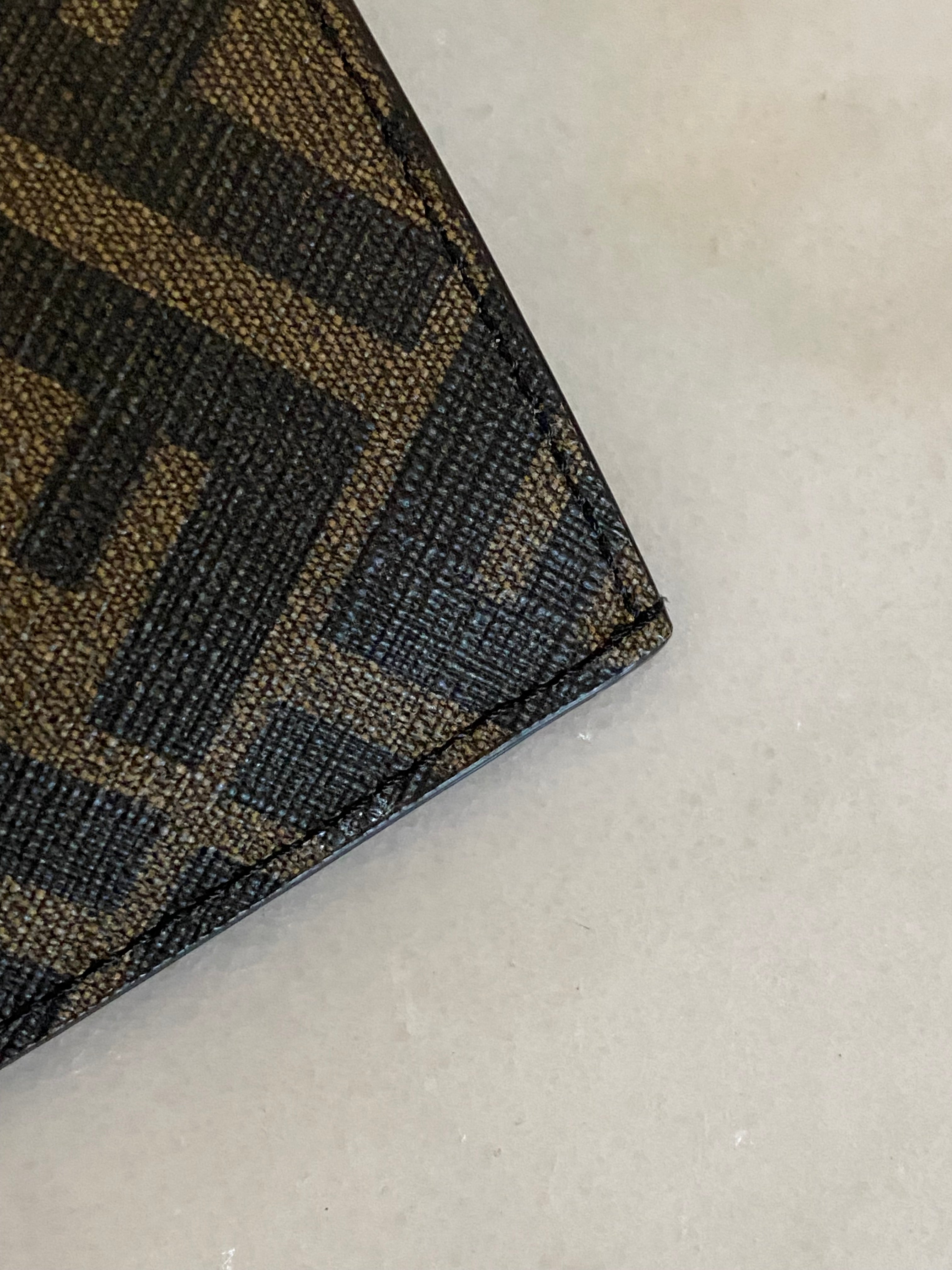 Fendi Tricolor Diagonal Flat FF Pouch-Pouch-Fendi-The Closet Egypt