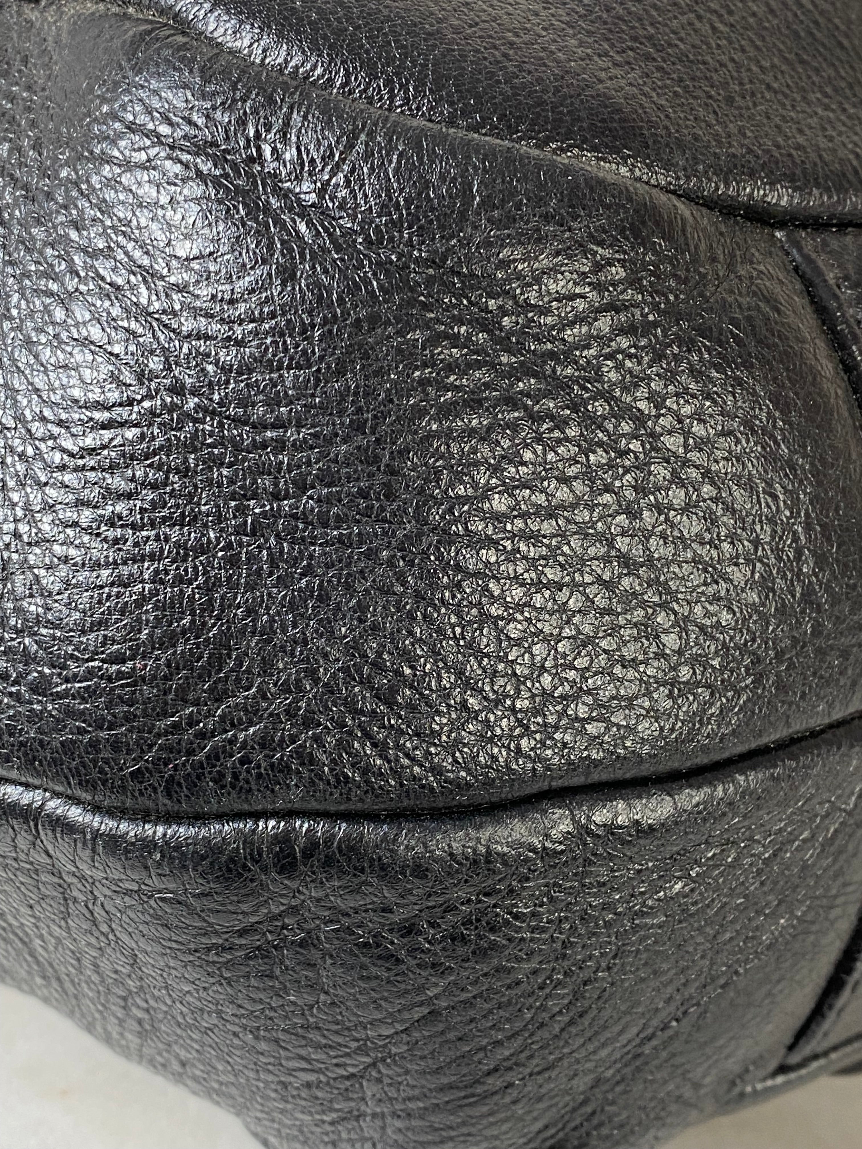 Prada Black Deerskin Cervo Antik Bowler Bag