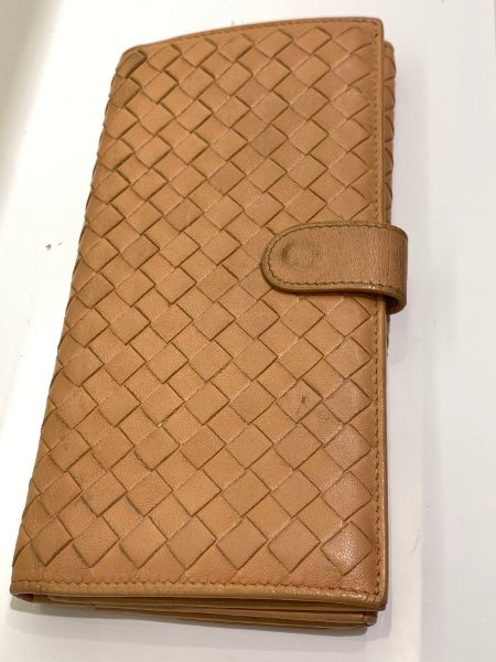 Bottega Veneta Nude Long Wallet-wallet-Bottega Veneta-The Closet Egypt