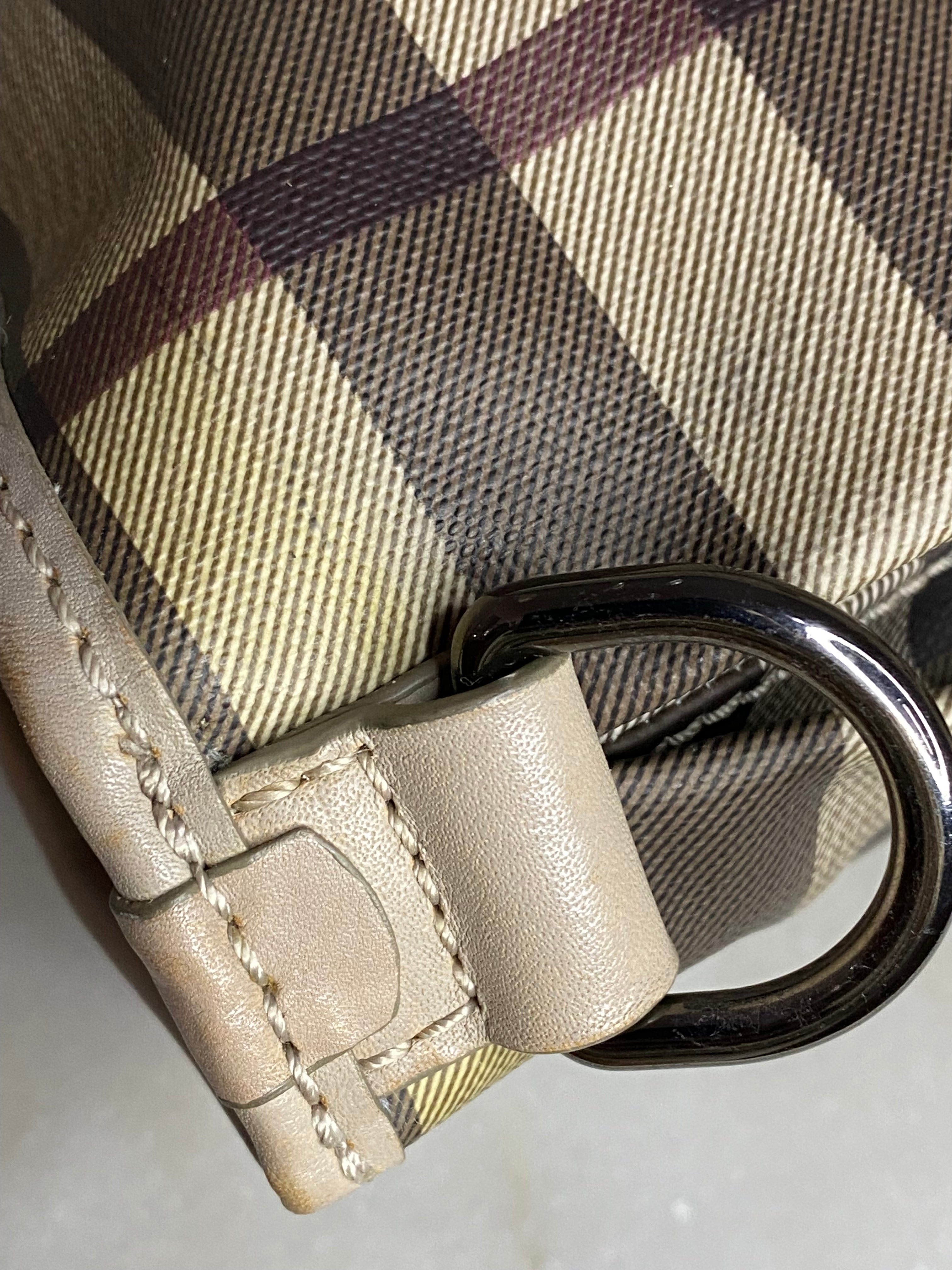 Burberry Smoked Beige Check Shoulder Bag-handbag-Burberry-The Closet Egypt
