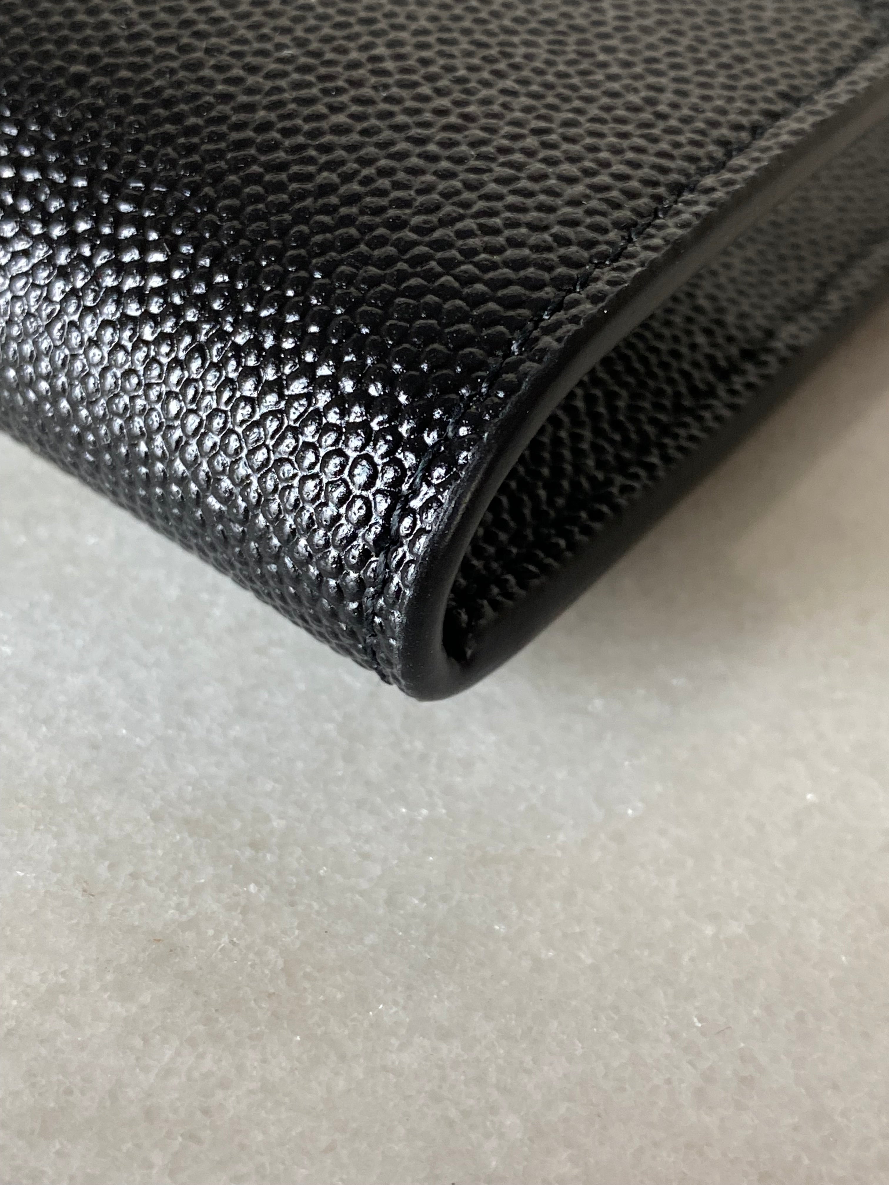 YSL Black Uptown Clutch-Clutch-YSL-The Closet Egypt