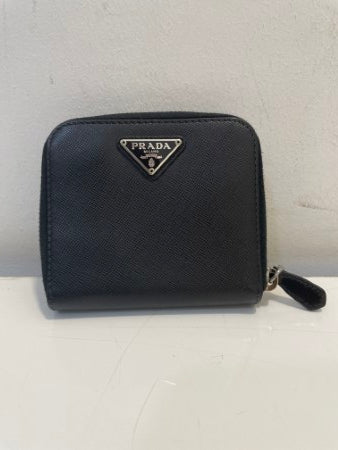 Prada Black Compact Wallet-wallet-Prada-The Closet Egypt