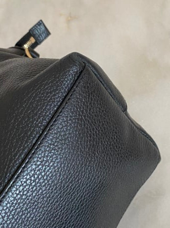 Gucci Black Tote Charm Dome Satchel Bag-handbag-Gucci-The Closet Egypt