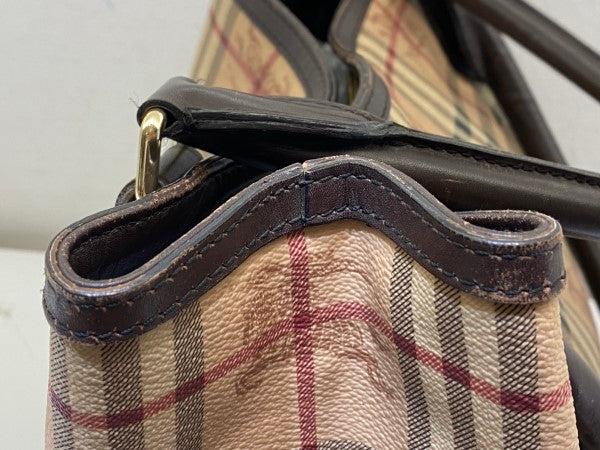 Burberry Brown Haymarket Shoulder Bag-handbag-Burberry-The Closet Egypt