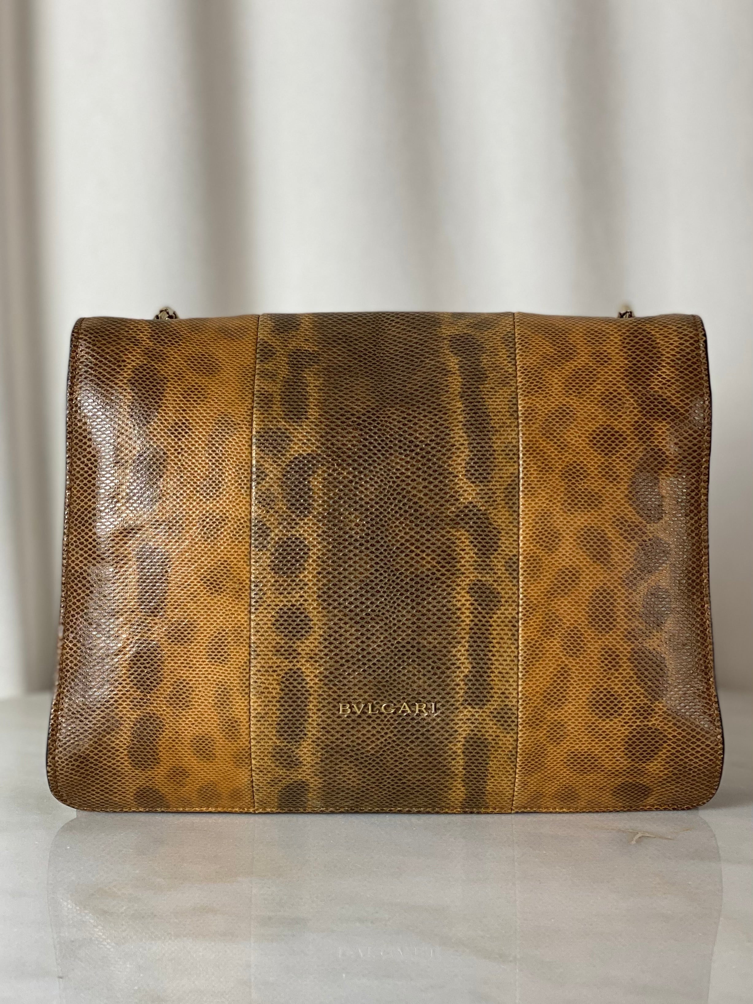 Bvlgari Camel Karung Serpenti Forever Shoulder Bag-handbag-Bvlgari-The Closet Egypt