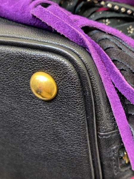 YSL Black Multicolor Emmanuelle Bucket Bag-handbag-YSL-The Closet Egypt