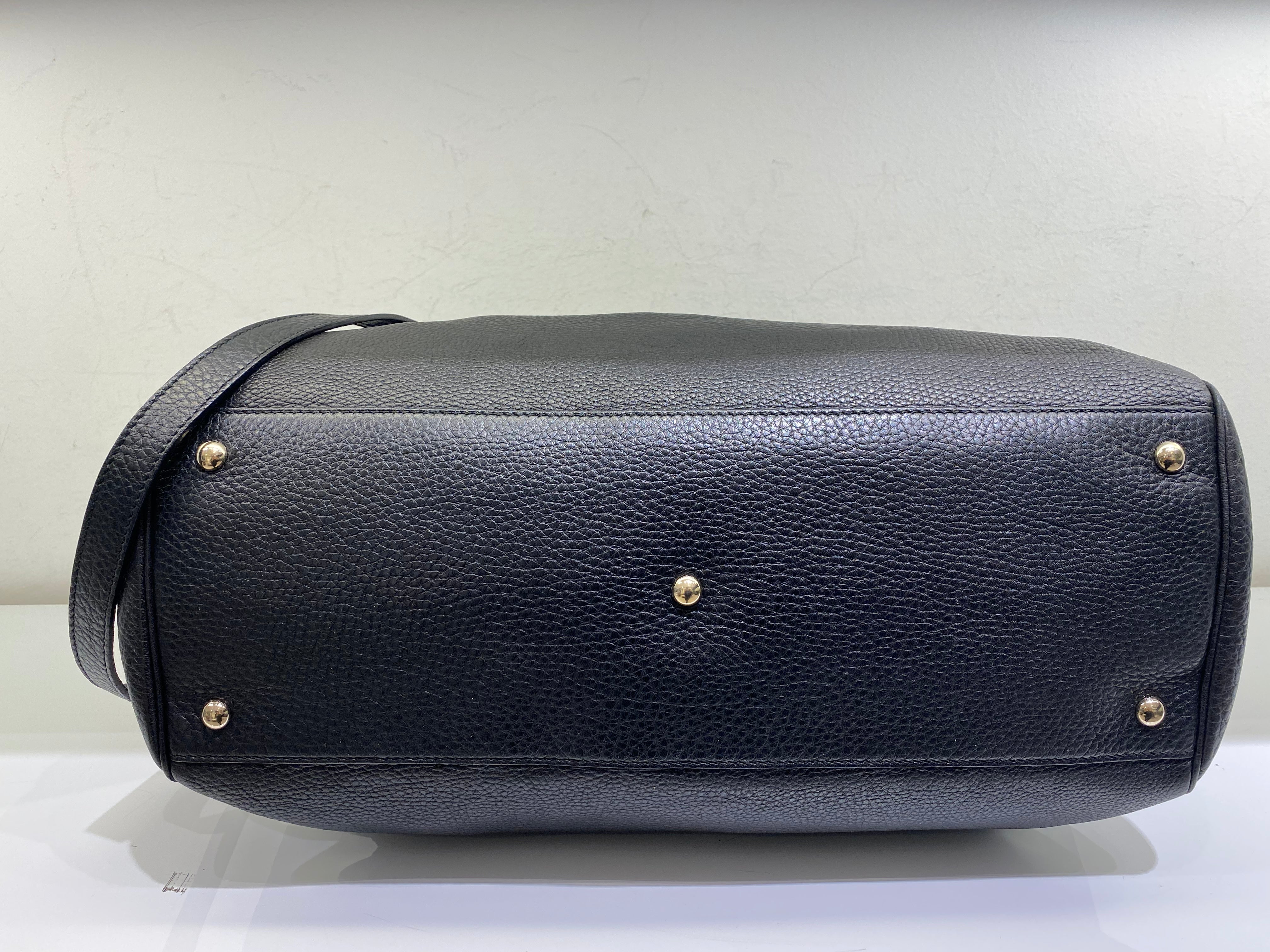 Gucci Black Bamboo Top Handle Shopper Large Bag-handbag-Gucci-The Closet Egypt