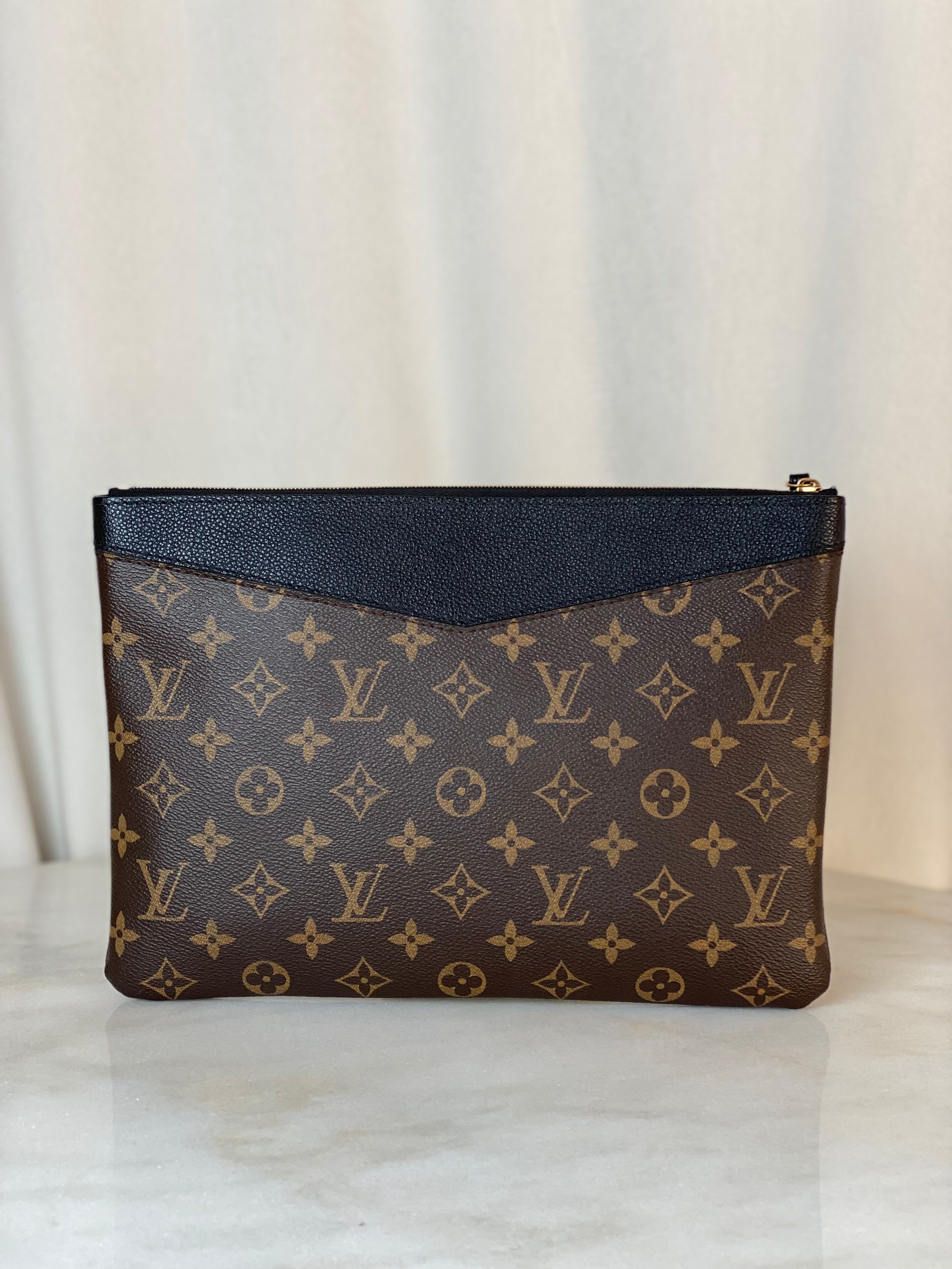 Louis Vuitton Monogram Black Daily Pouch-Pouch-Louis Vuitton-The Closet Egypt