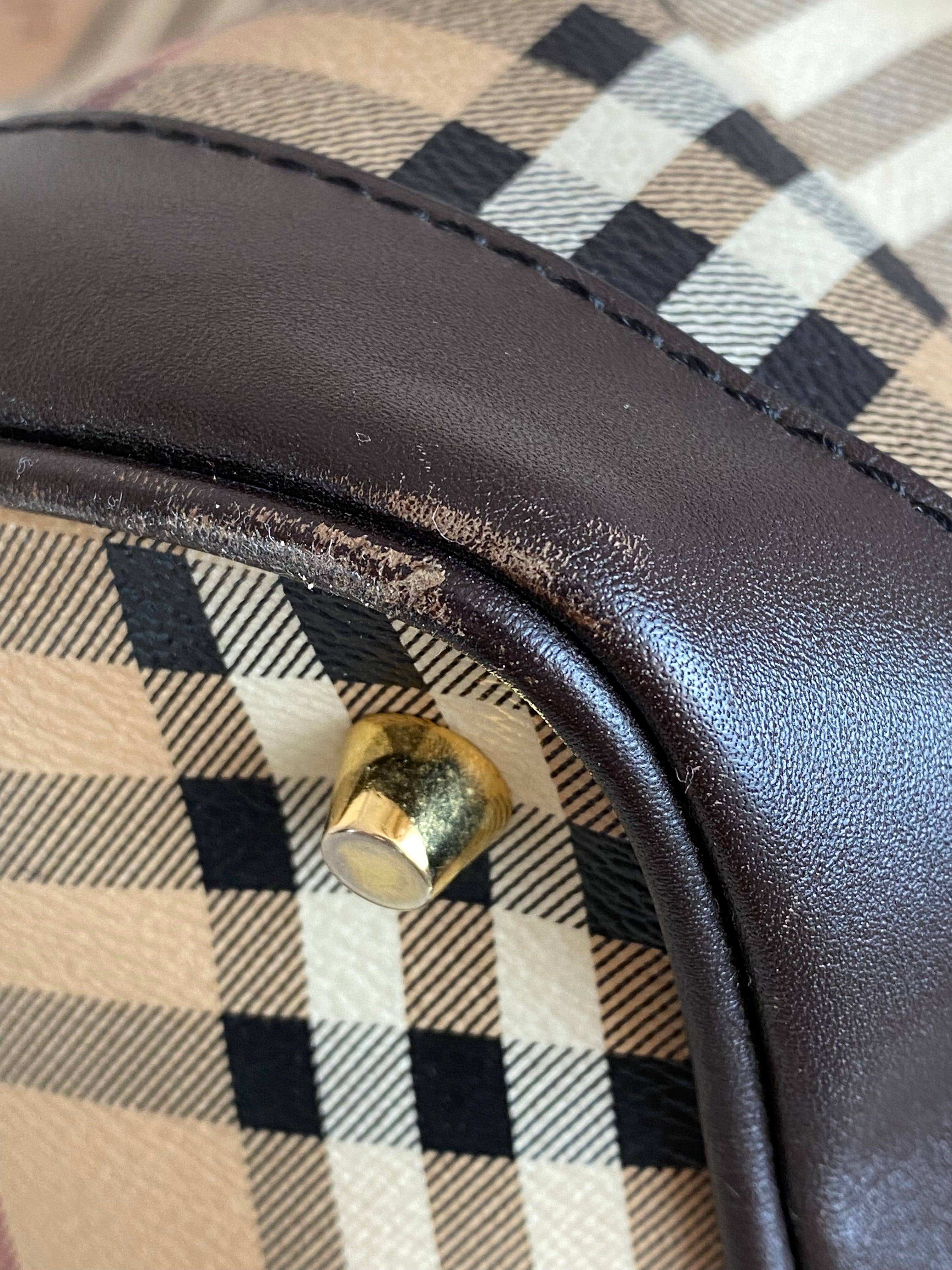 Burberry Bicolor Haymarket Golderton Shoulder Bag-handbag-Burberry-The Closet Egypt