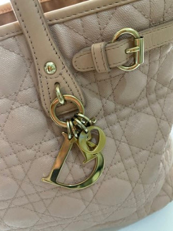 Christian Dior Pink Cannage Panarea Tote Bag
