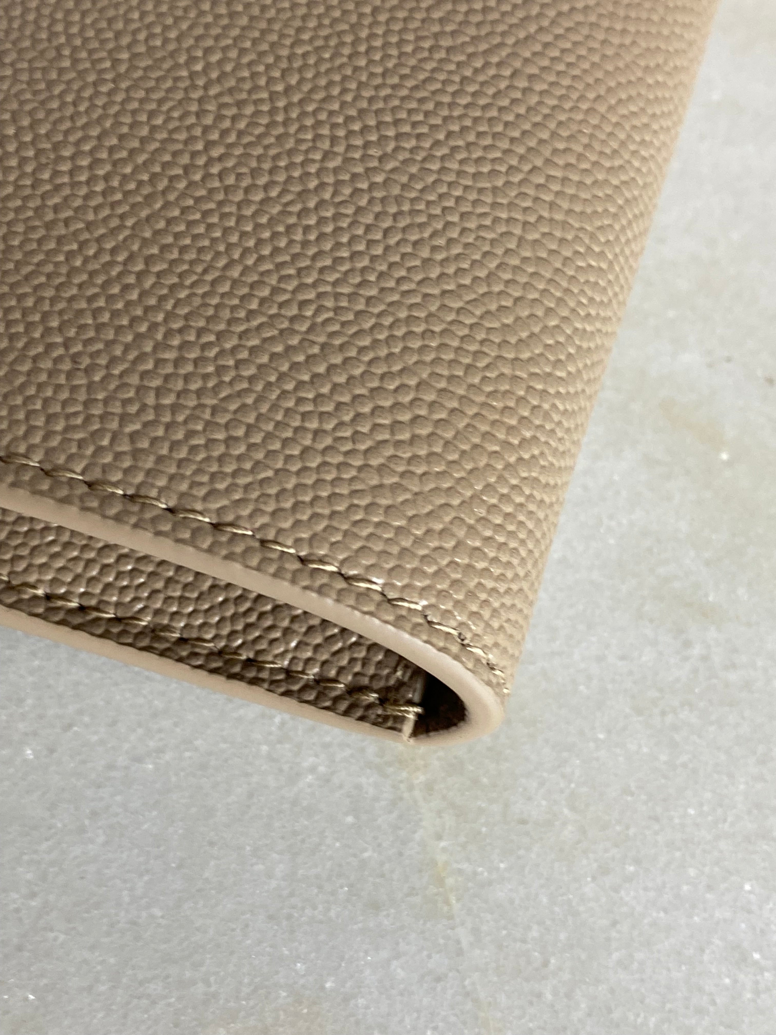 YSL Beige Uptown Clutch-Clutch-YSL-The Closet Egypt