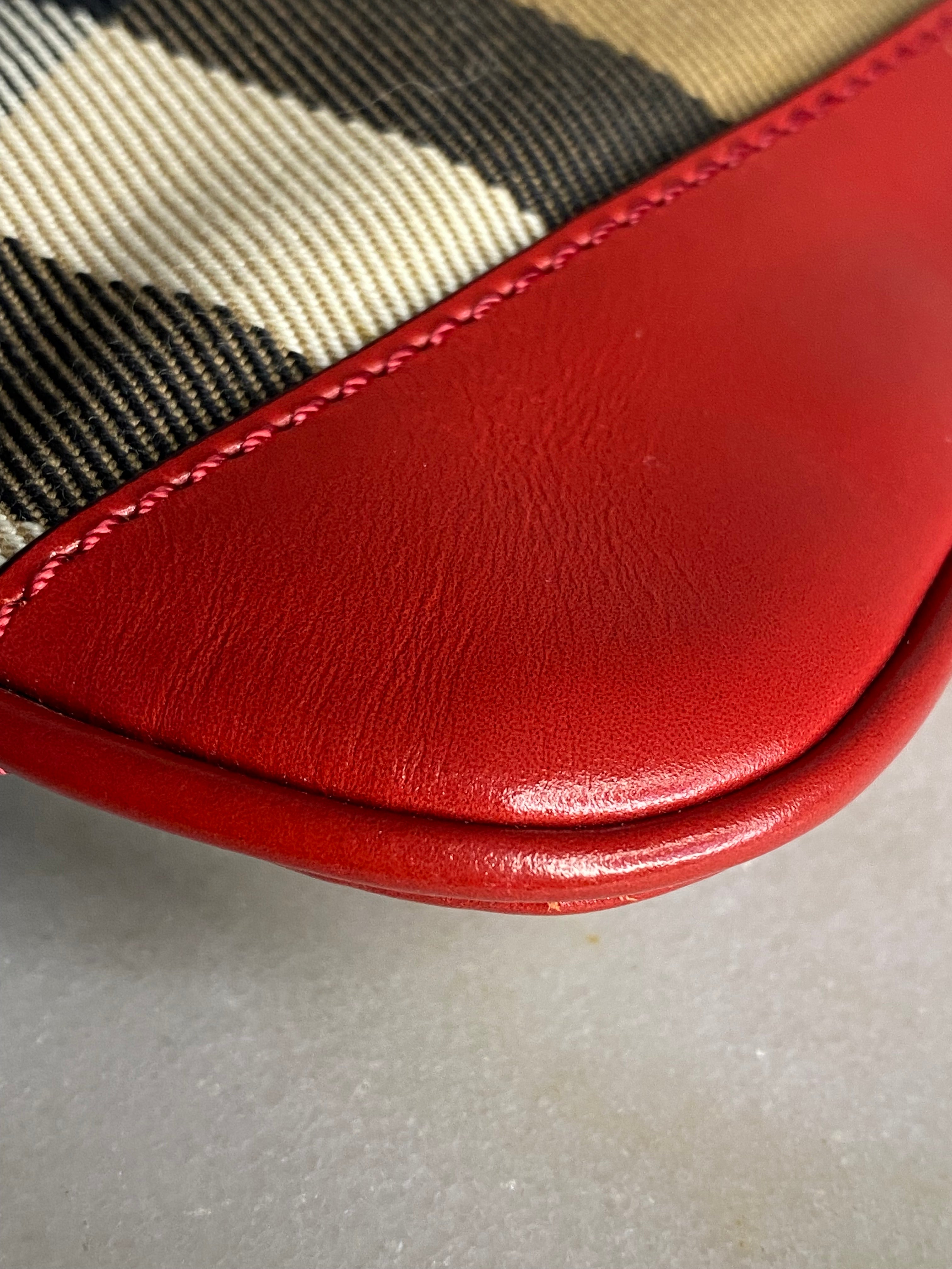Burberry Bicolor Peyton Bridle House Check Crossbody Bag-handbag-Burberry-The Closet Egypt