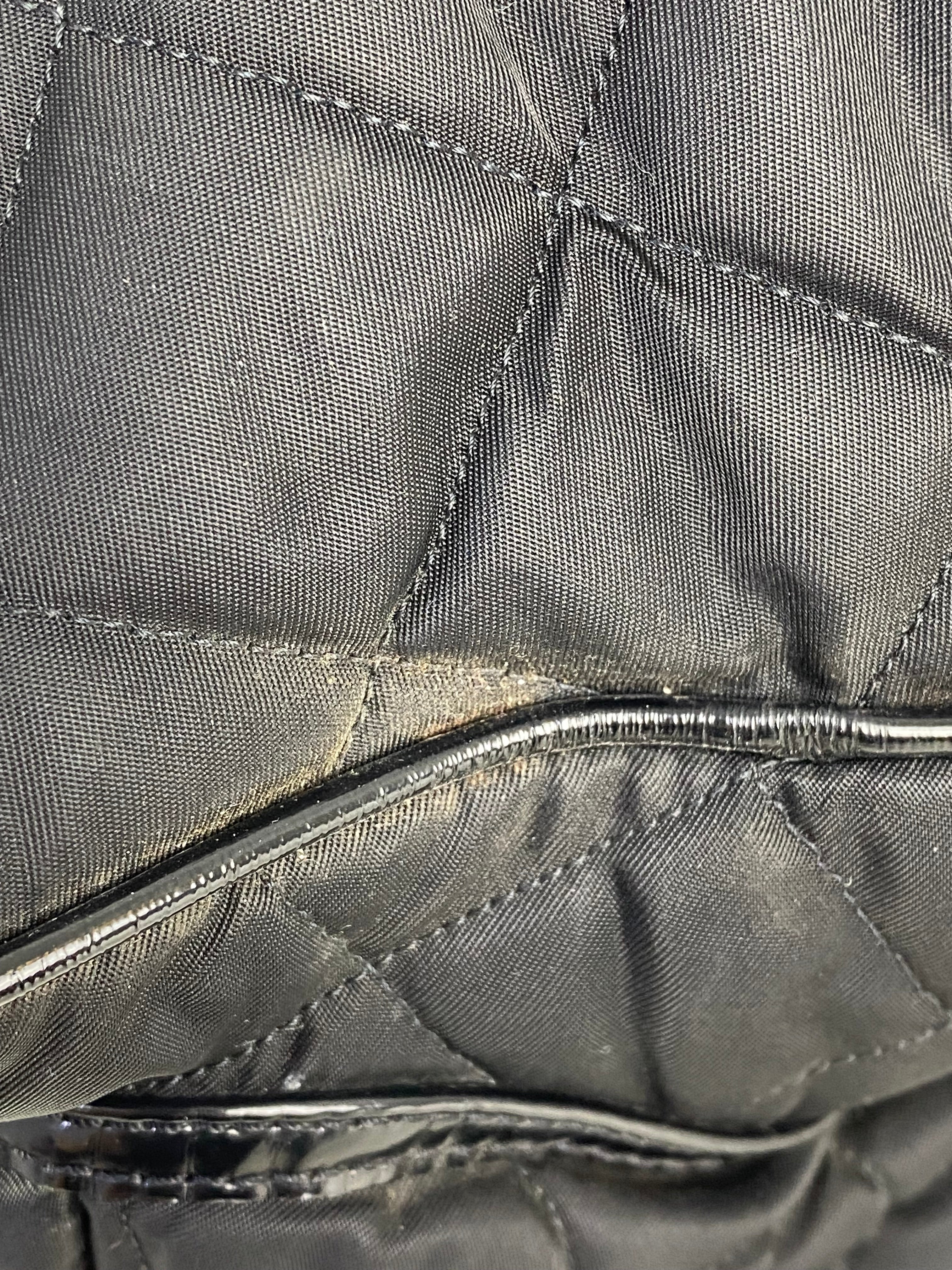Burberry Black Nylon Vernis Bromley Ad Hobo Bag
