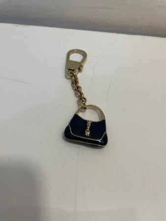 Gucci Navy Blue Mini Jackie Bag Charm Keychain-Bag Charm-Gucci-The Closet Egypt