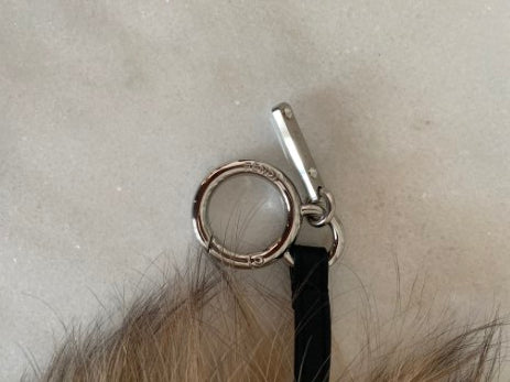 Fendi Tricolor Rabbit Fur Fox Monster Bag Charm-Bag Charm-Fendi-The Closet Egypt