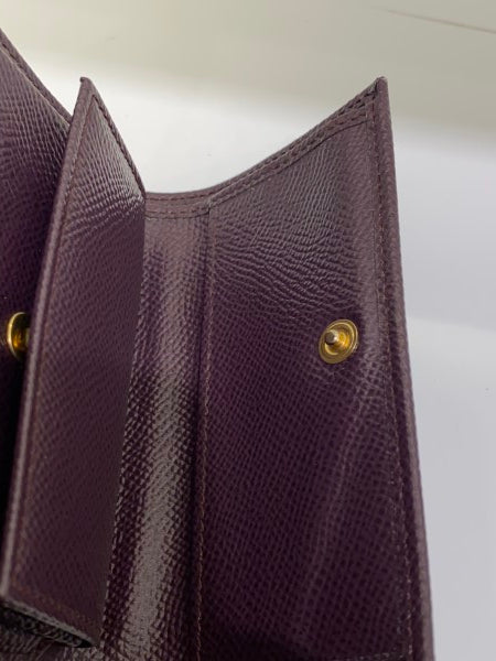 Dolce & Gabbana Burgundy Dauphine Crystal Small Wallet-wallet-Dolce & Gabbana-The Closet Egypt