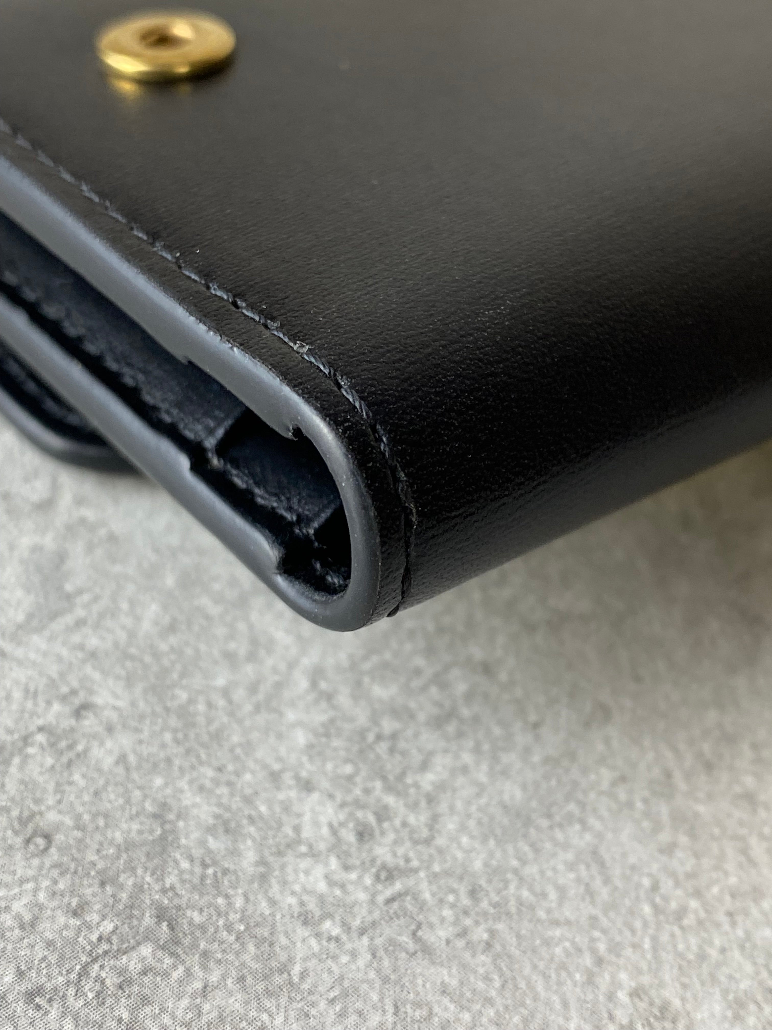 Celine Black Compact Wallet W/ Coin Triomphe-wallet-Celine-The Closet Egypt