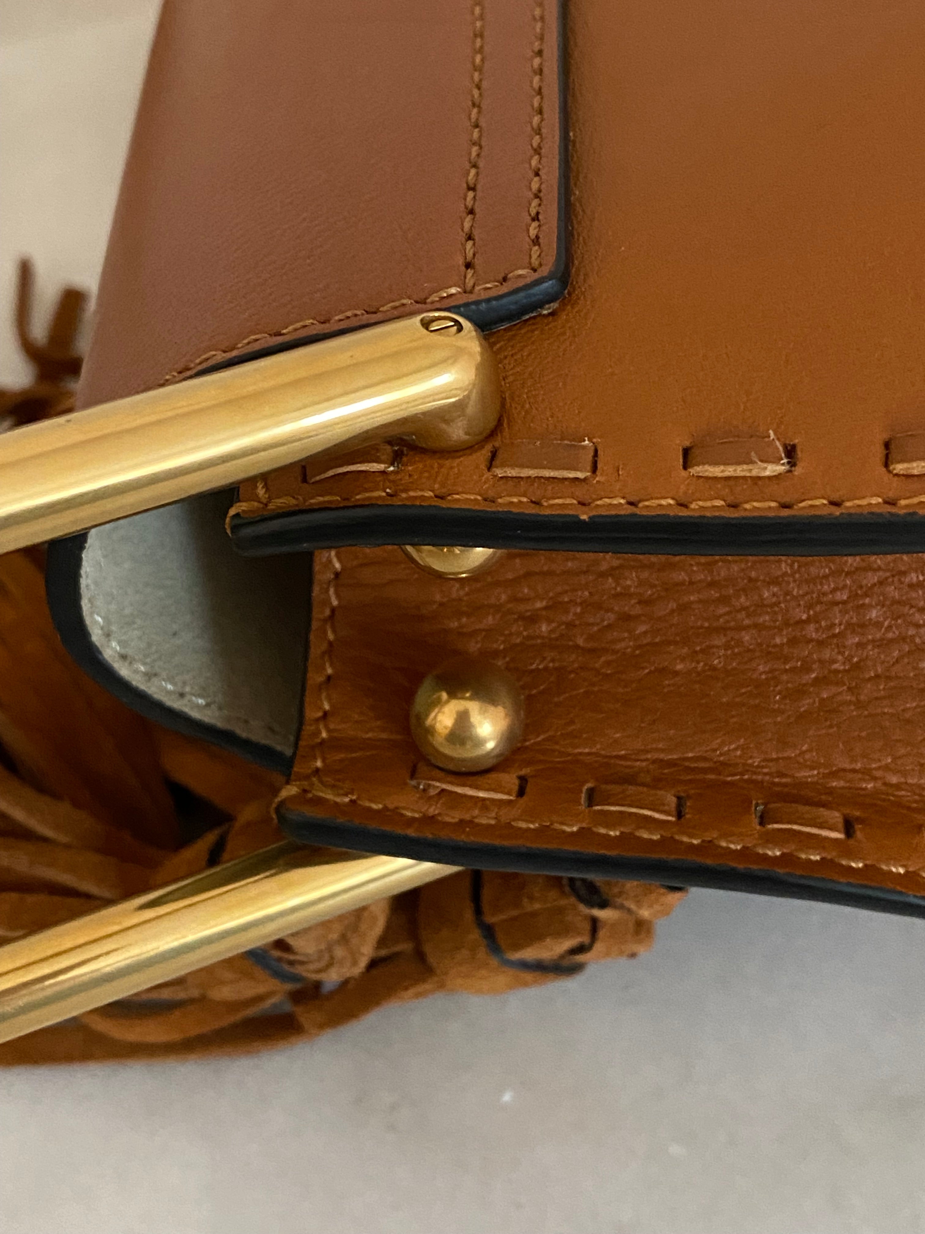 Chloe Brown Hudson Fringe Crossbody Bag-handbag-Chloe-The Closet Egypt