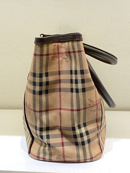 Burberry Brown Haymarket Shoulder Bag-handbag-Burberry-The Closet Egypt