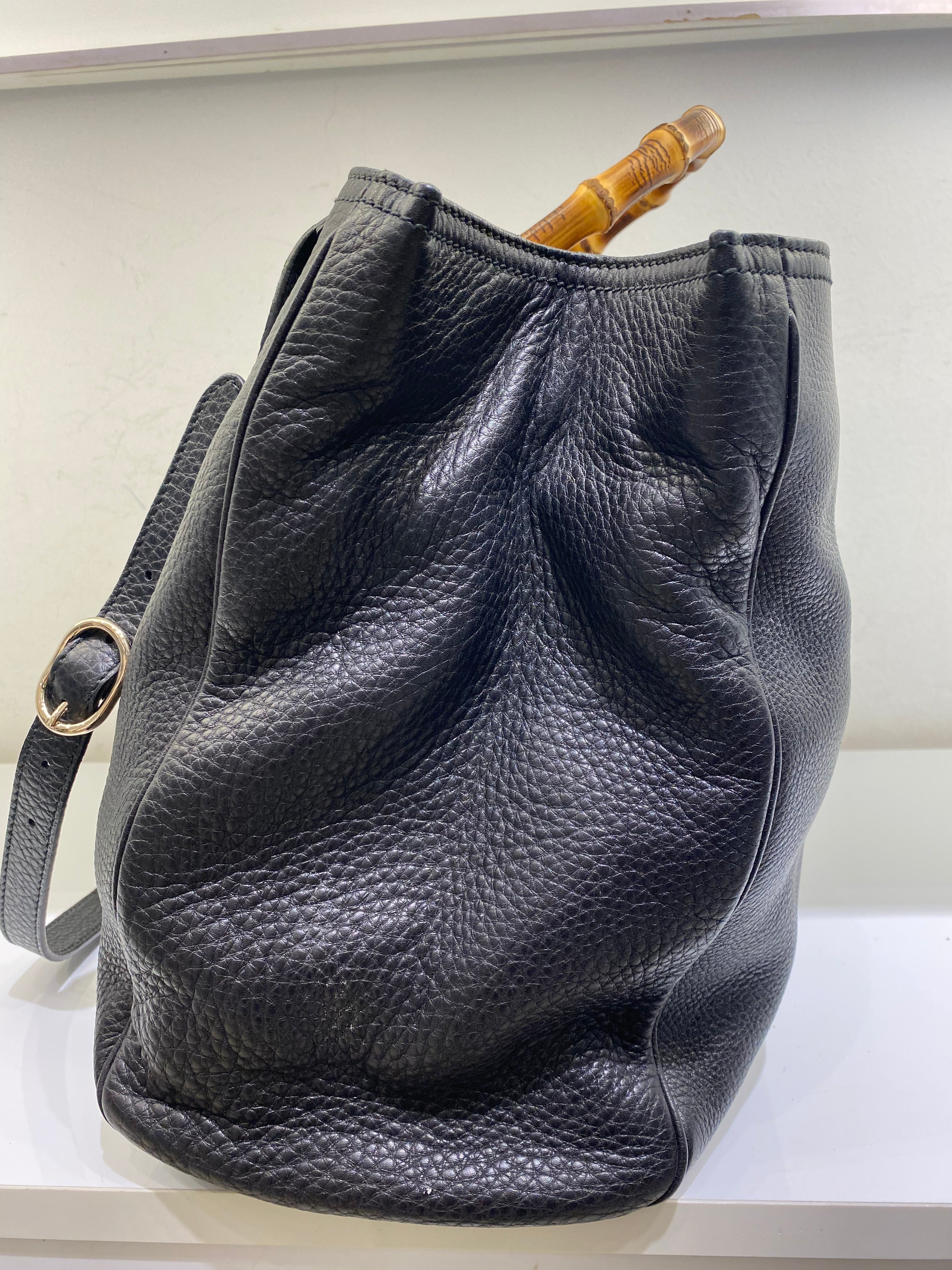 Gucci Black Bamboo Top Handle Shopper Large Bag-handbag-Gucci-The Closet Egypt