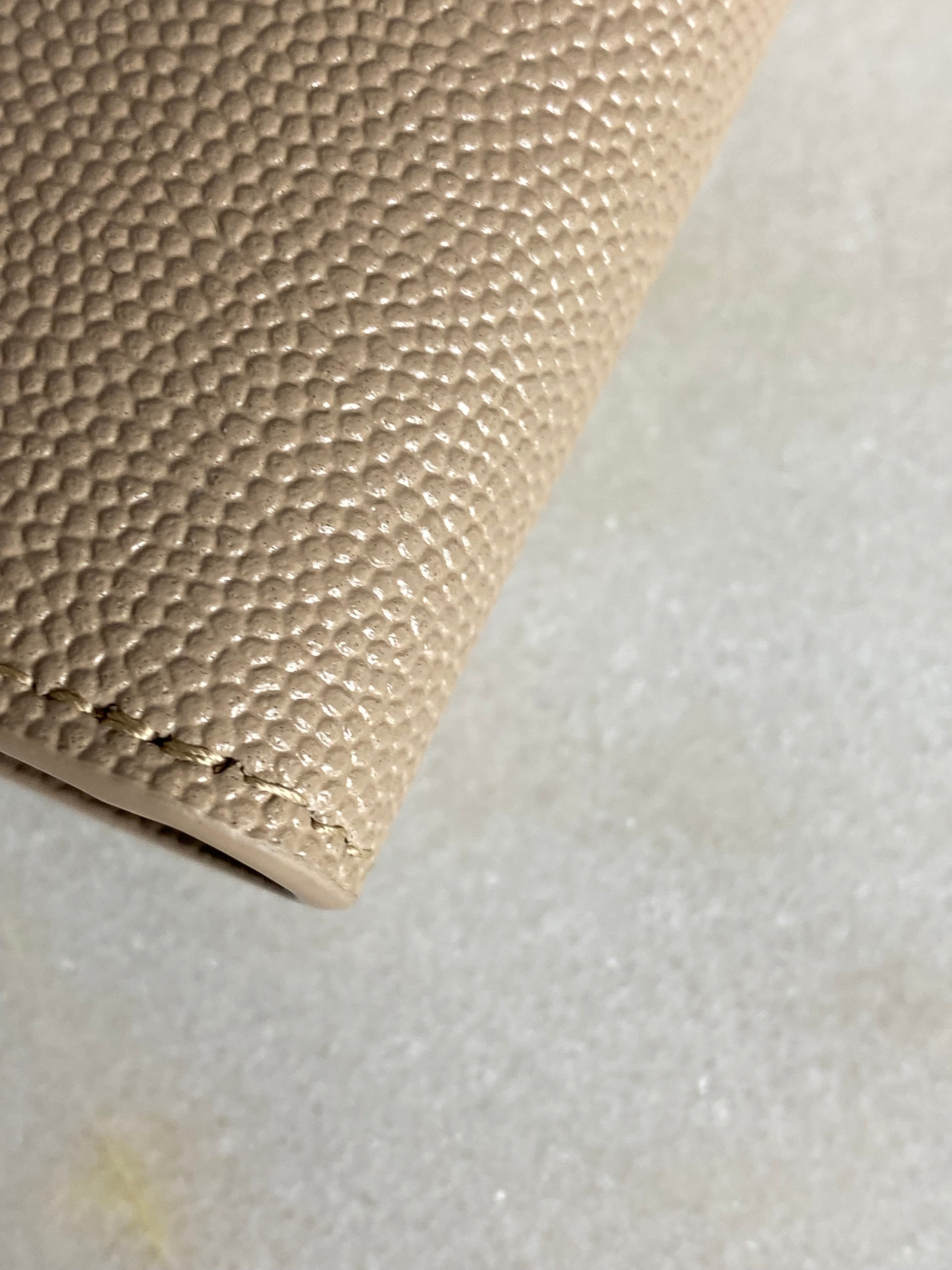 YSL Beige Uptown Clutch-Clutch-YSL-The Closet Egypt