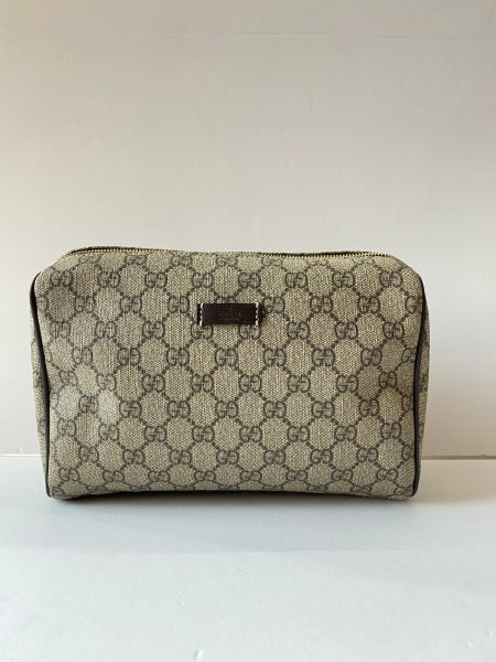 Gucci Bicolor GG Supreme Toiletry Pouch-Pouch-Gucci-The Closet Egypt