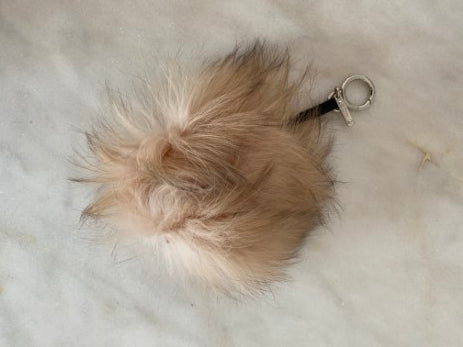 Fendi Tricolor Rabbit Fur Fox Monster Bag Charm-Bag Charm-Fendi-The Closet Egypt