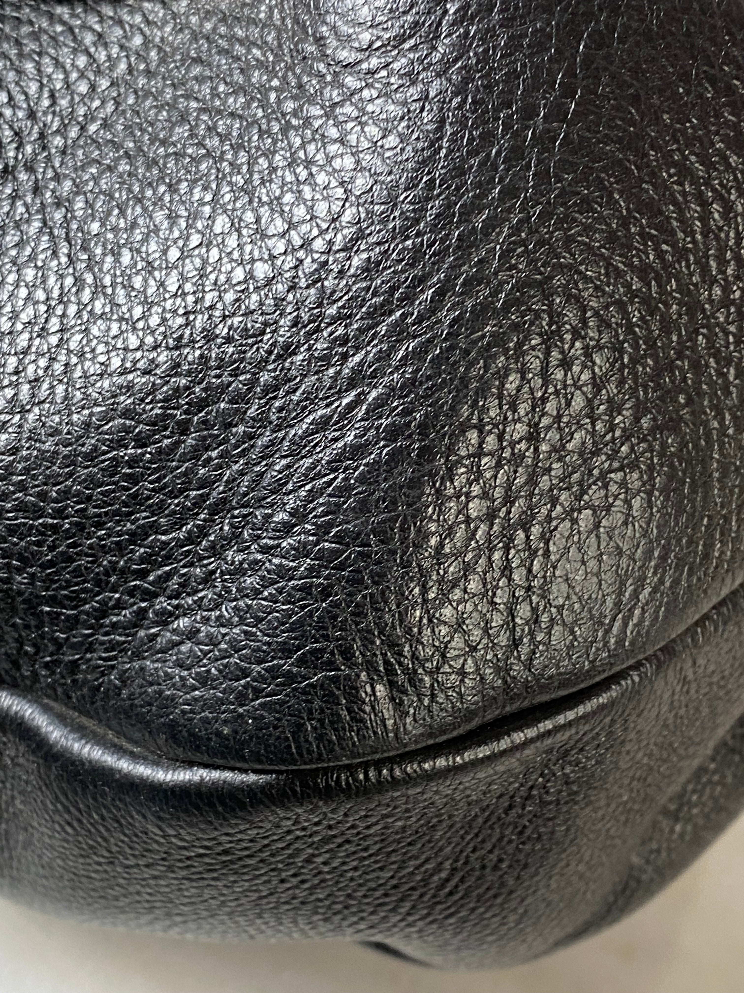 Prada Black Deerskin Cervo Antik Bowler Bag