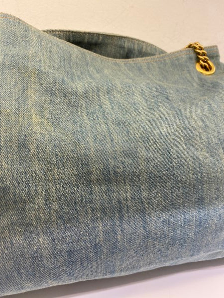 Gucci Blue Denim Soho Shoulder Bag-handbag-Gucci-The Closet Egypt