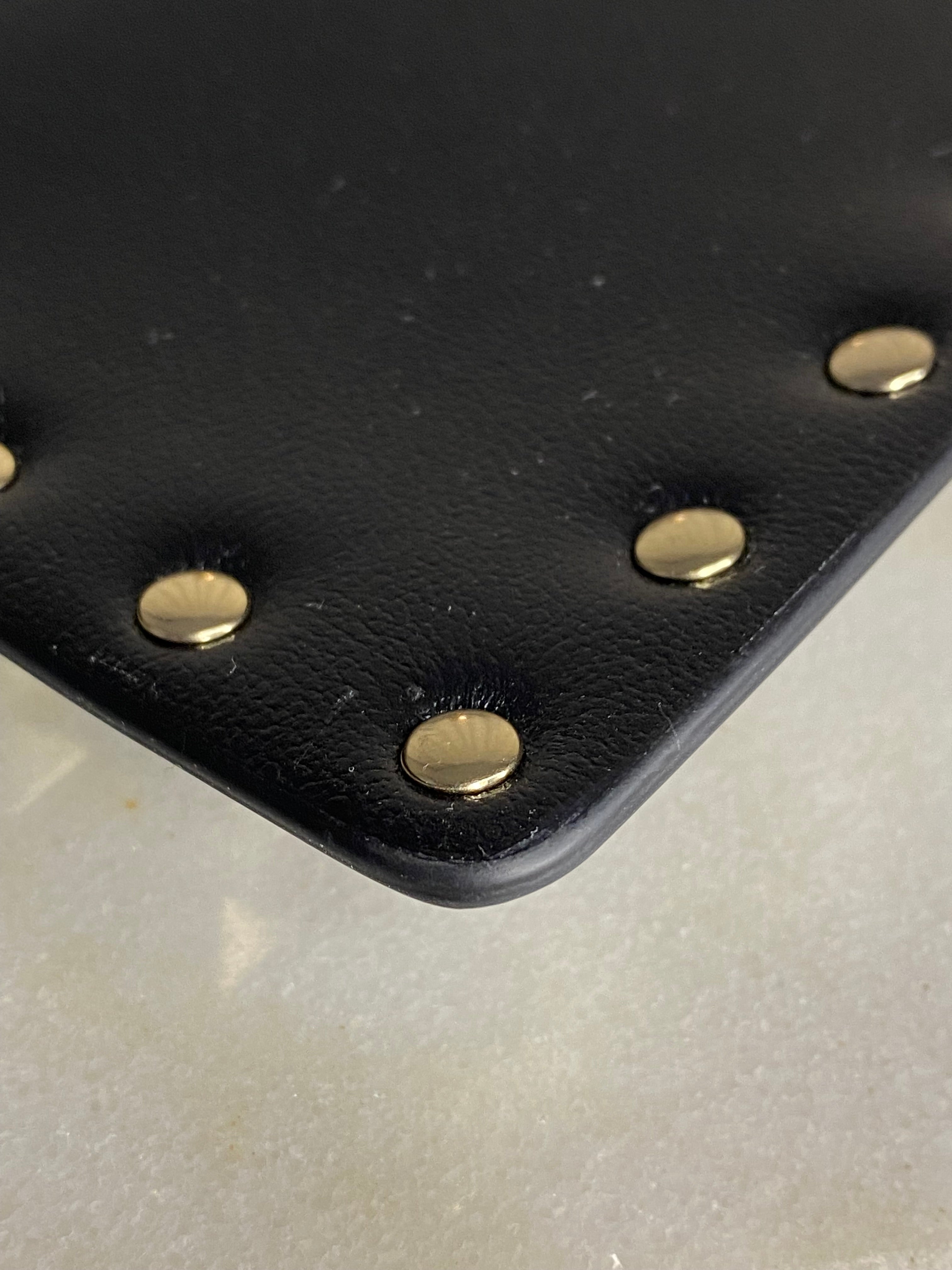 Valentino Black Studded Pouch W/ Handle-Pouch-Valentino-The Closet Egypt