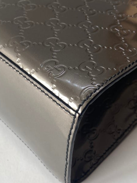 Gucci Silver GG Emily Vernise Large Bag-handbag-Gucci-The Closet Egypt