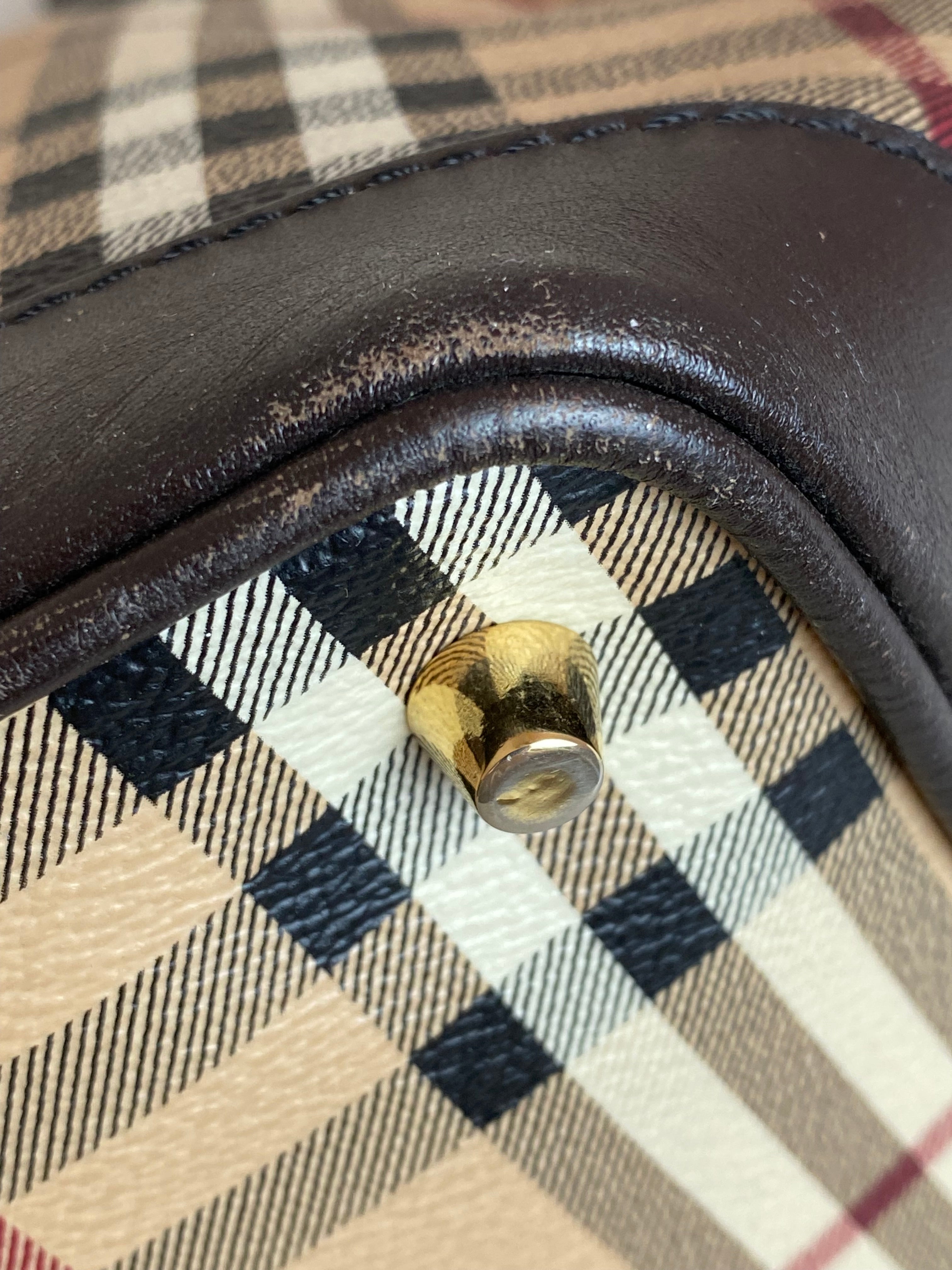 Burberry Bicolor Haymarket Golderton Shoulder Bag-handbag-Burberry-The Closet Egypt