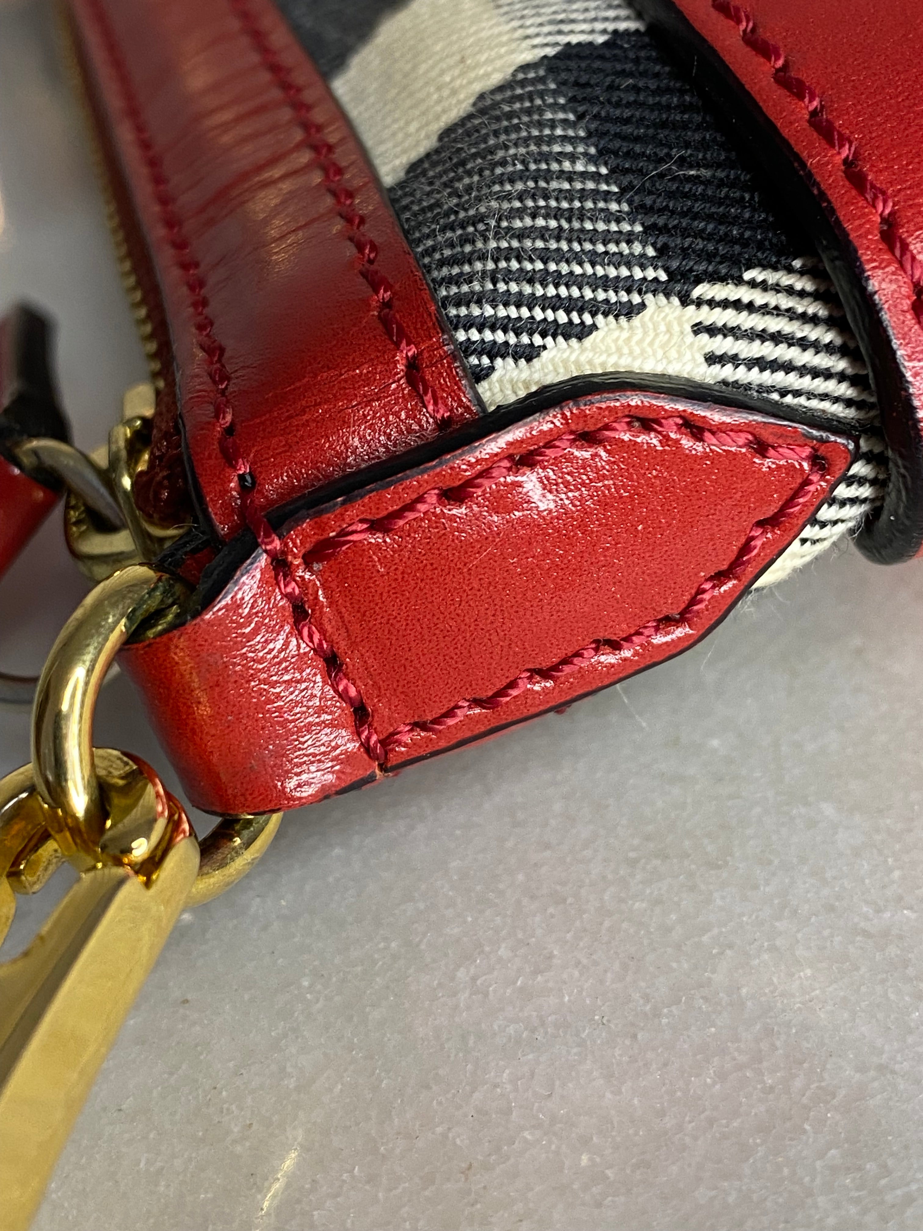 Burberry Bicolor Peyton Bridle House Check Crossbody Bag-handbag-Burberry-The Closet Egypt
