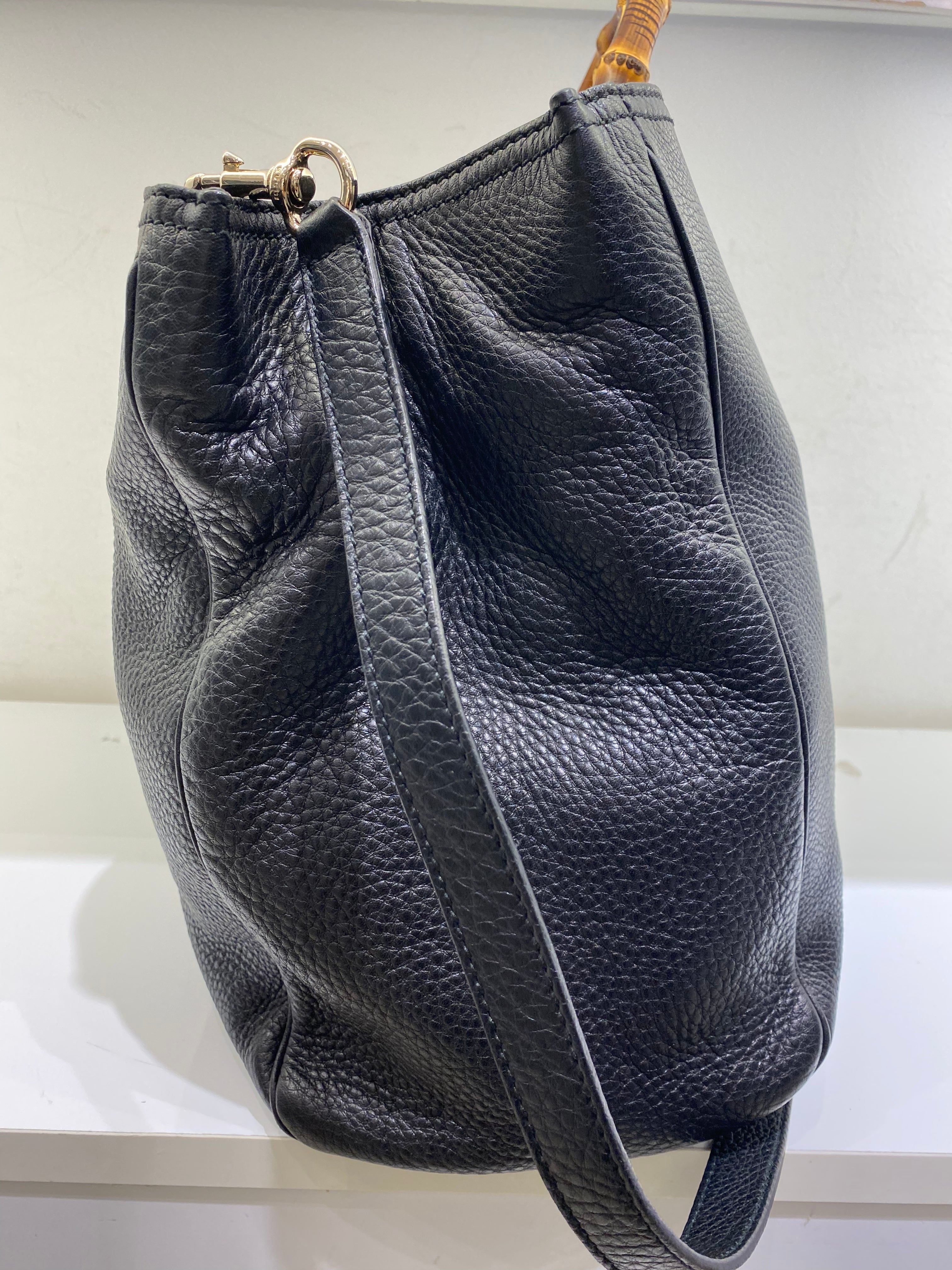 Gucci Black Bamboo Top Handle Shopper Large Bag-handbag-Gucci-The Closet Egypt