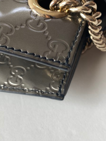 Gucci Silver GG Emily Vernise Large Bag-handbag-Gucci-The Closet Egypt