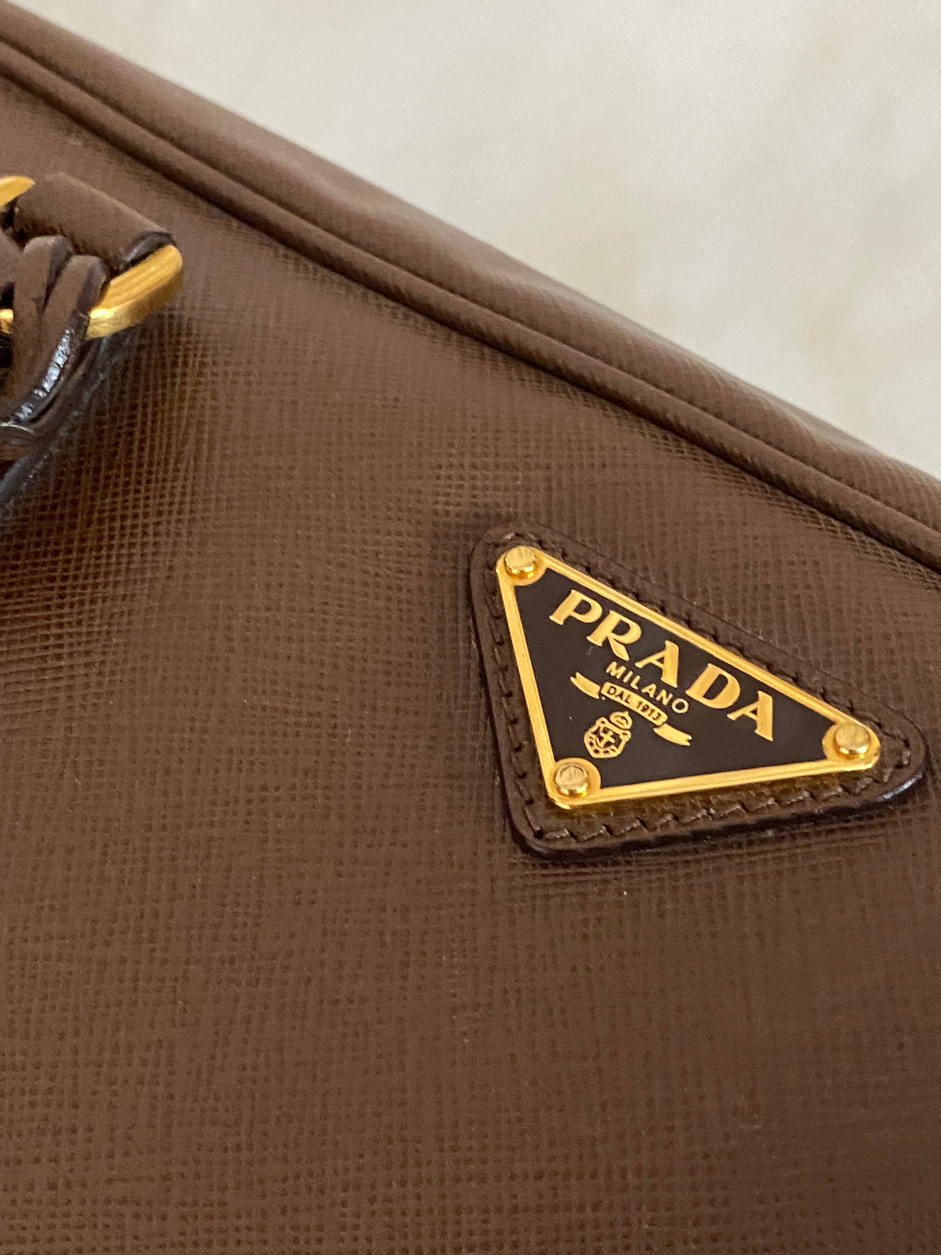 Prada Brown Bauletto Tote Bag-handbag-Prada-The Closet Egypt