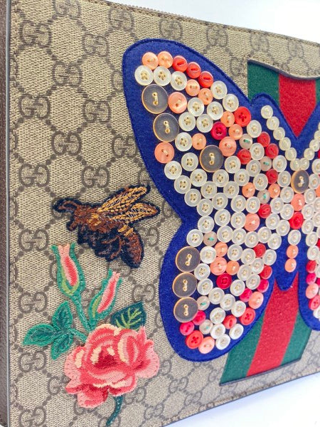 Gucci Multicolor GG Butterfly Pouch-Pouch-Gucci-The Closet Egypt