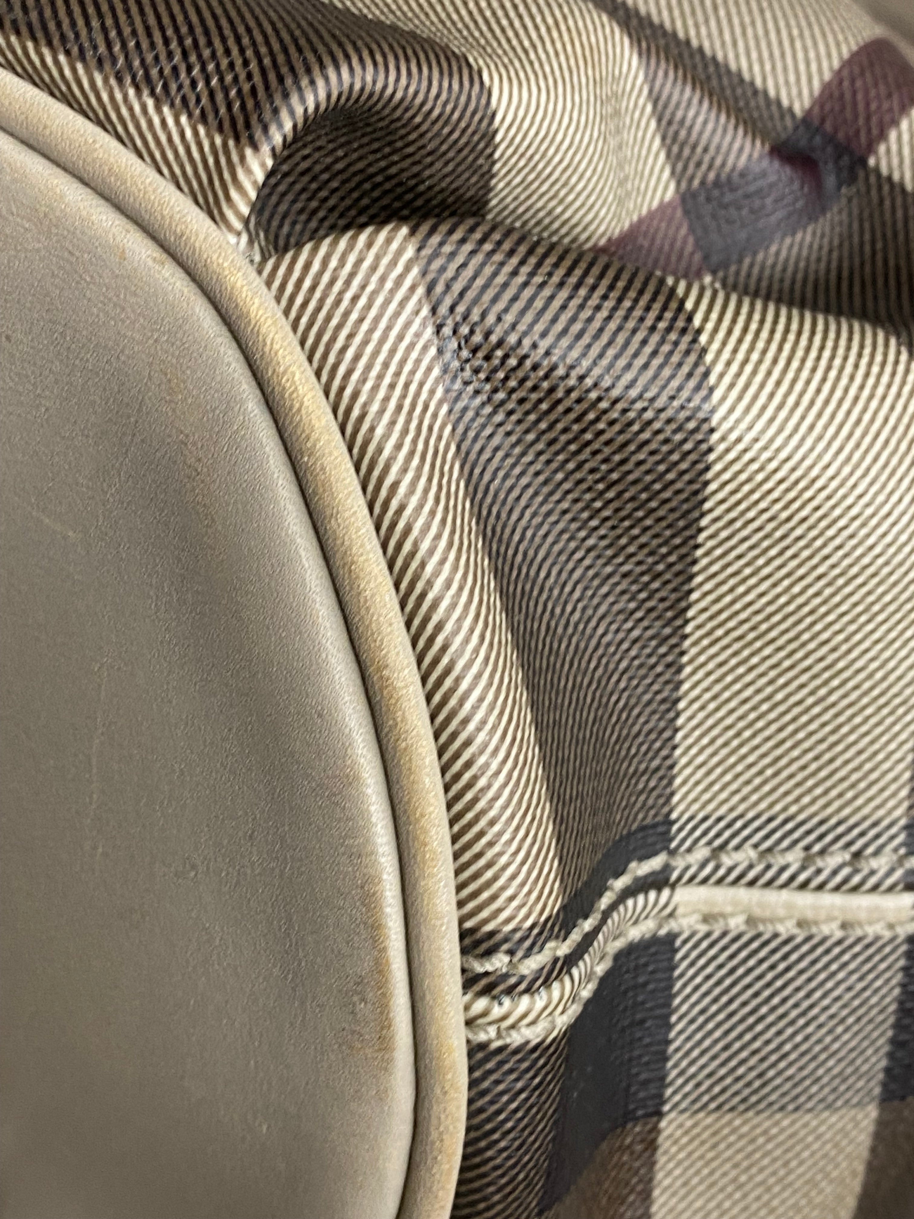 Burberry Smoked Beige Check Shoulder Bag-handbag-Burberry-The Closet Egypt