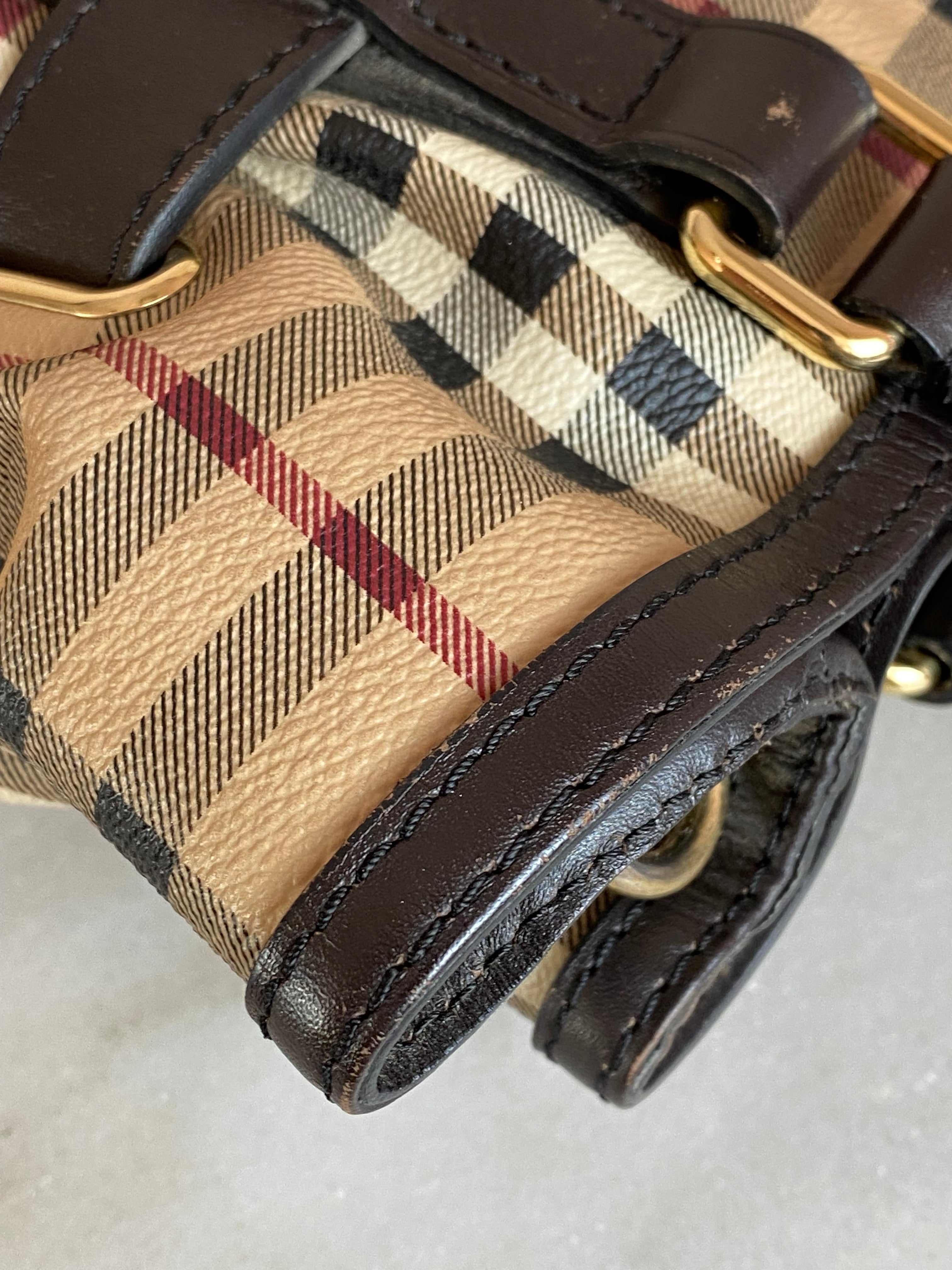 Burberry Bicolor Haymarket Golderton Shoulder Bag-handbag-Burberry-The Closet Egypt